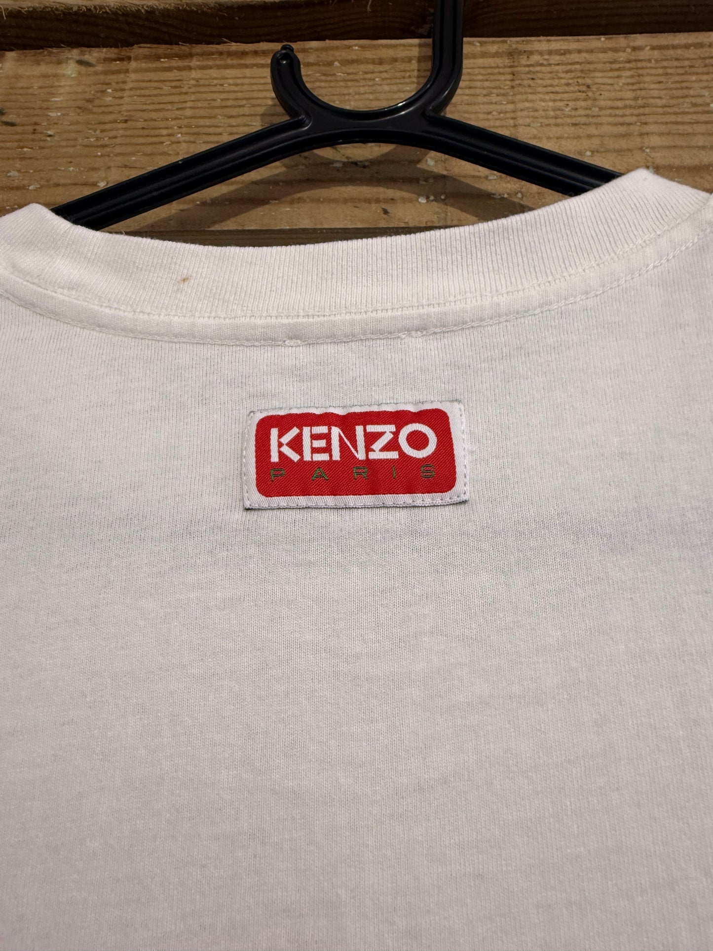 Vintage Y2K Kenzo varsity cotton motif T-shirt. Size Small.