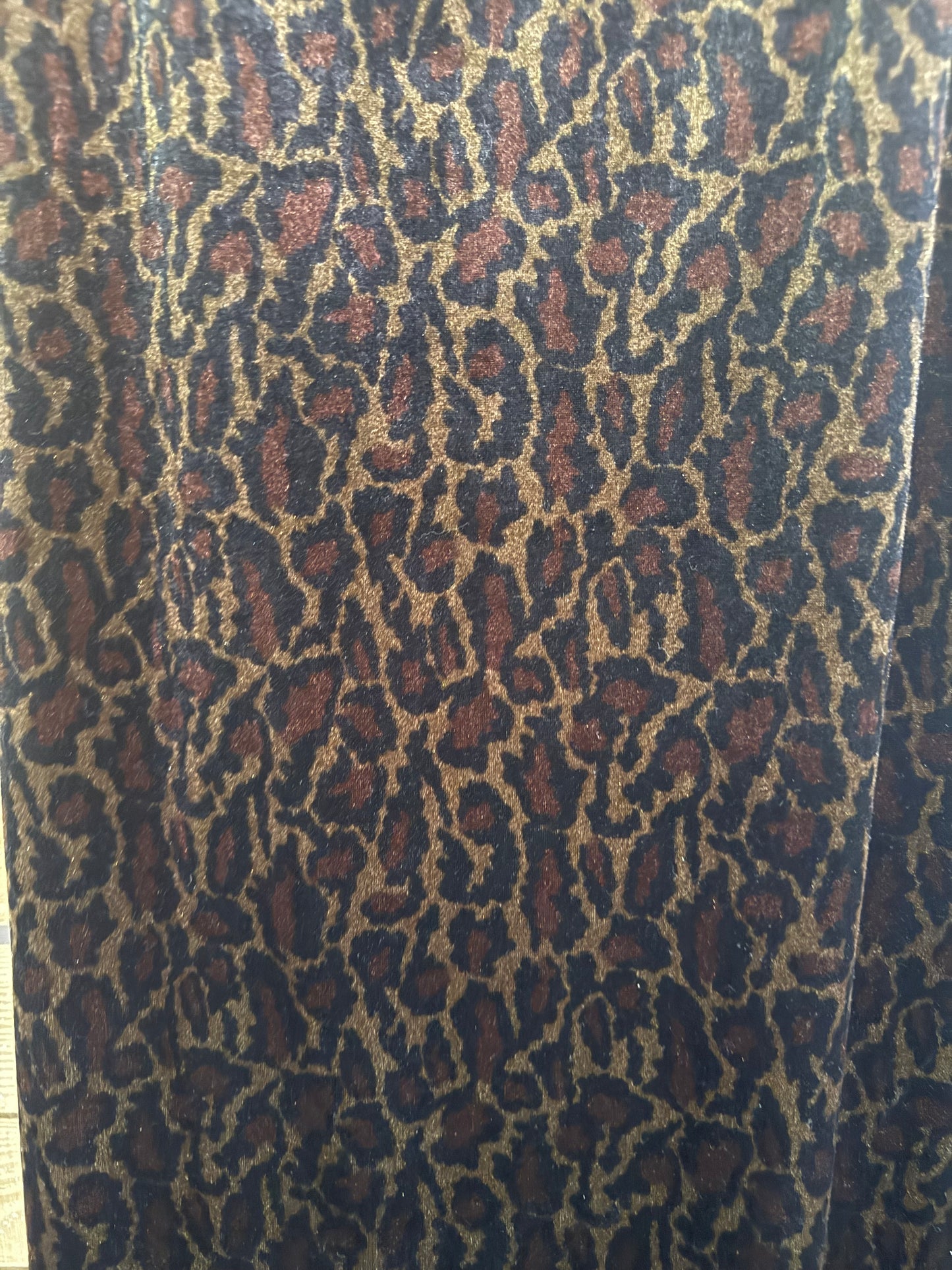 Vintage 90s velvet leopard print maxi dress. Summer/ festival/ evening. Size 10-12