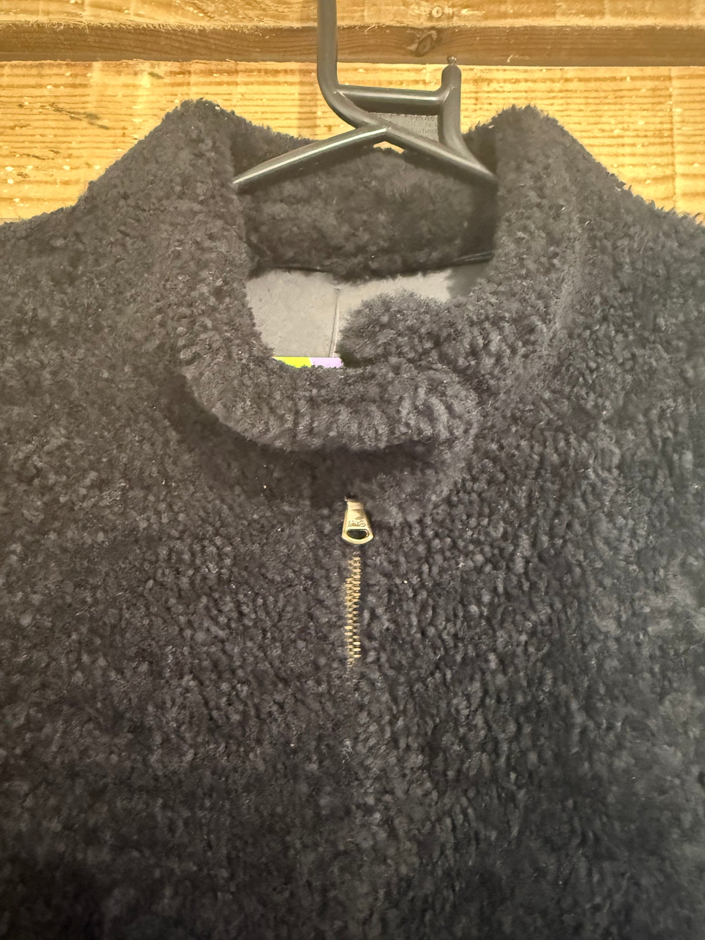 Vintage 80s Versace Lambskin Fur Coat Black. Free sizing. Teddy Bear