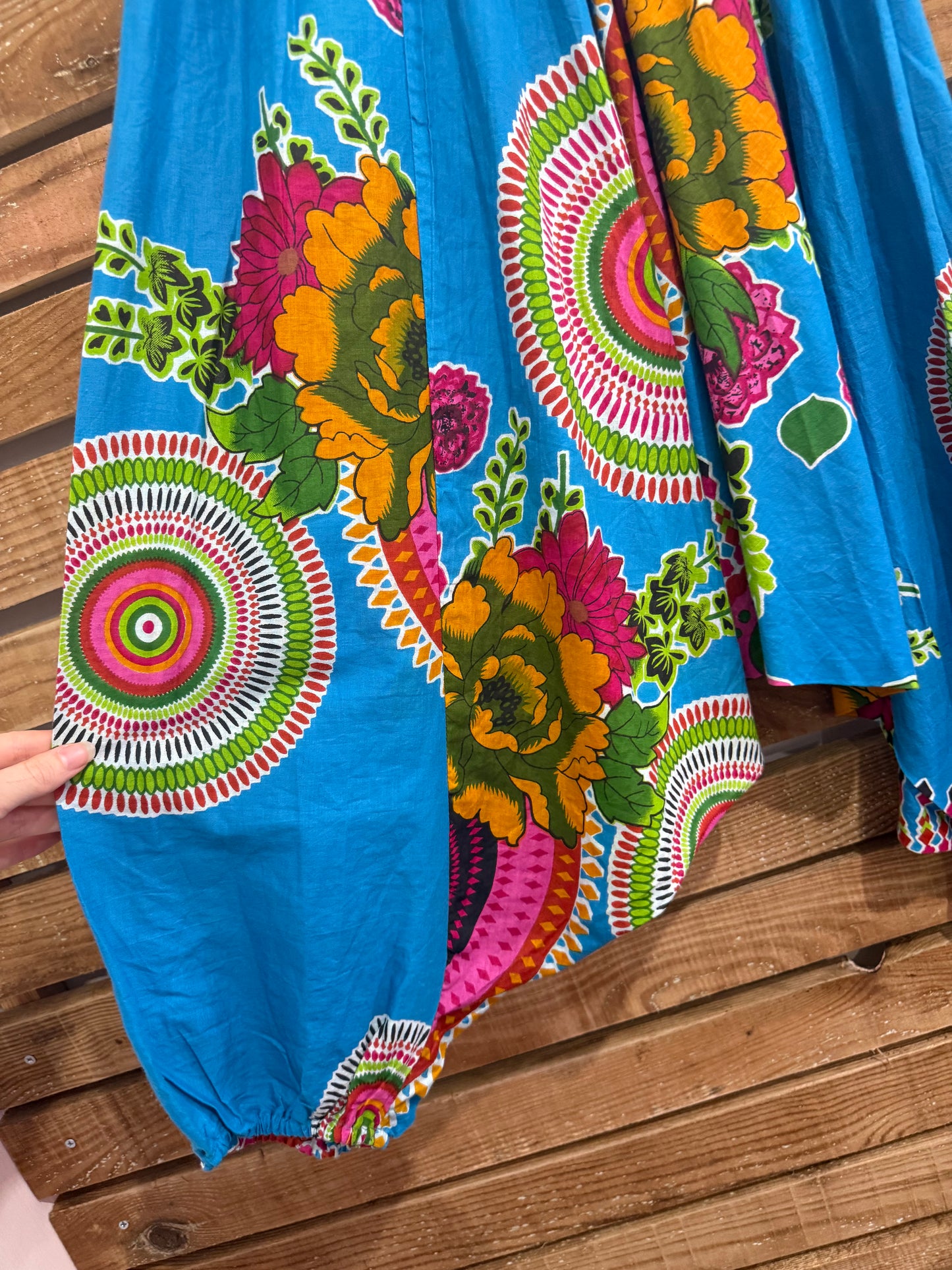 Vintage 90s jumpsuit. Colourful. Hippy/ boho/ festival. Up to a size 6-10