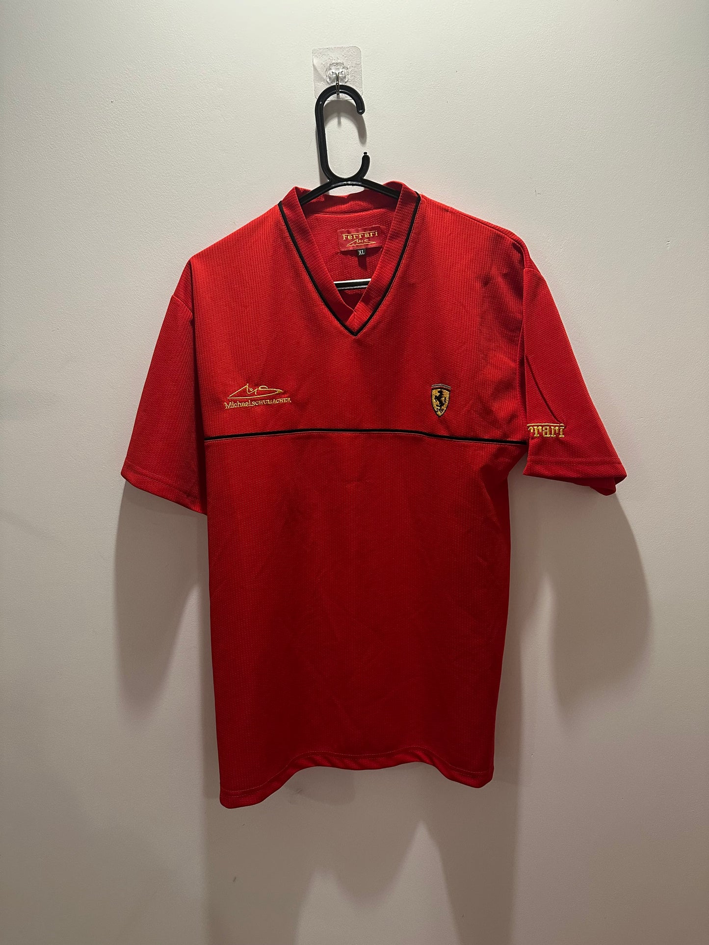 Vintage 90s Ferrari racing top/ t-shirt. Motorsport. Size XL
