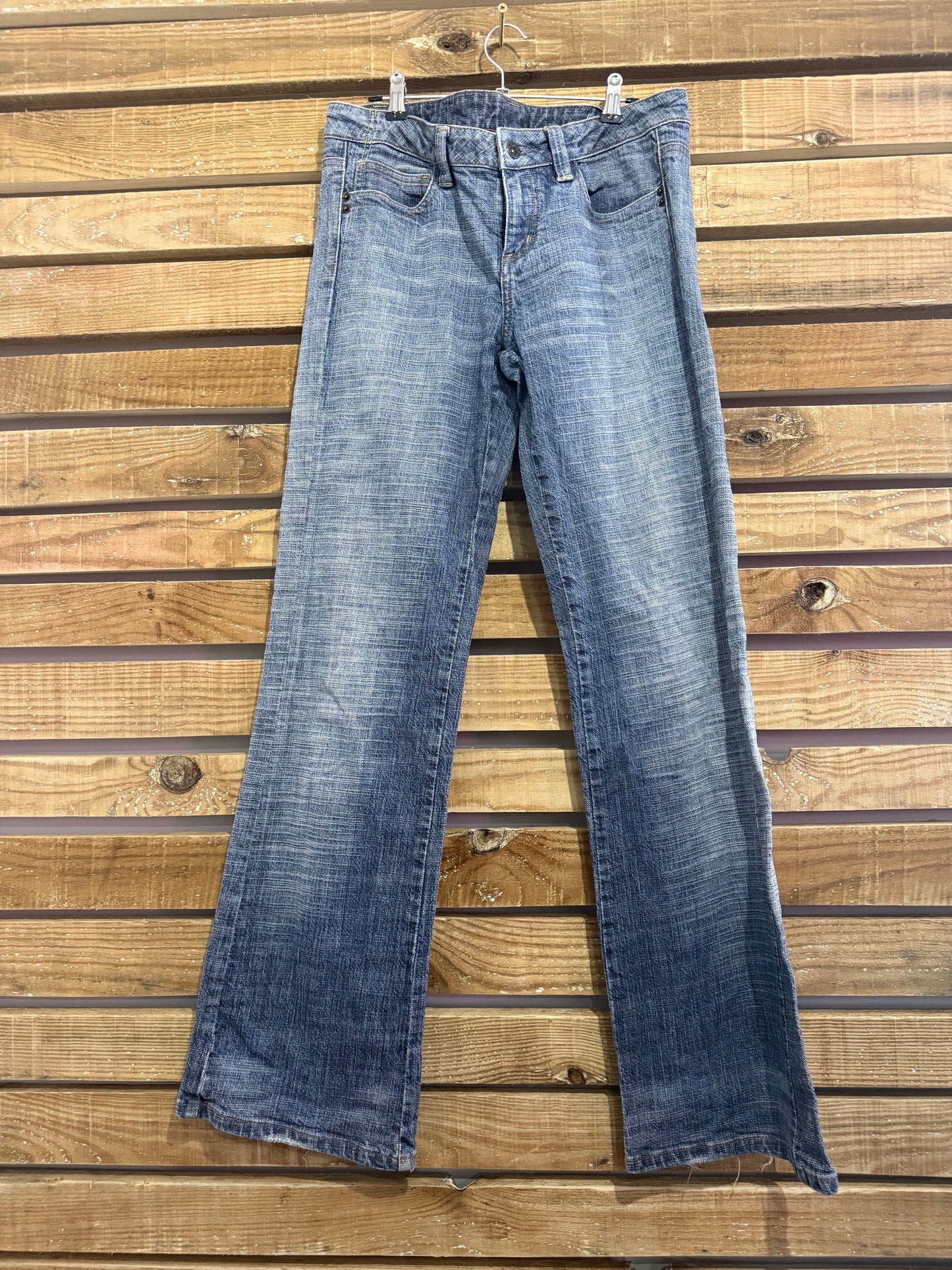 Vintage Y2K Moto flared low rise jeans. Size UK12, waist 32