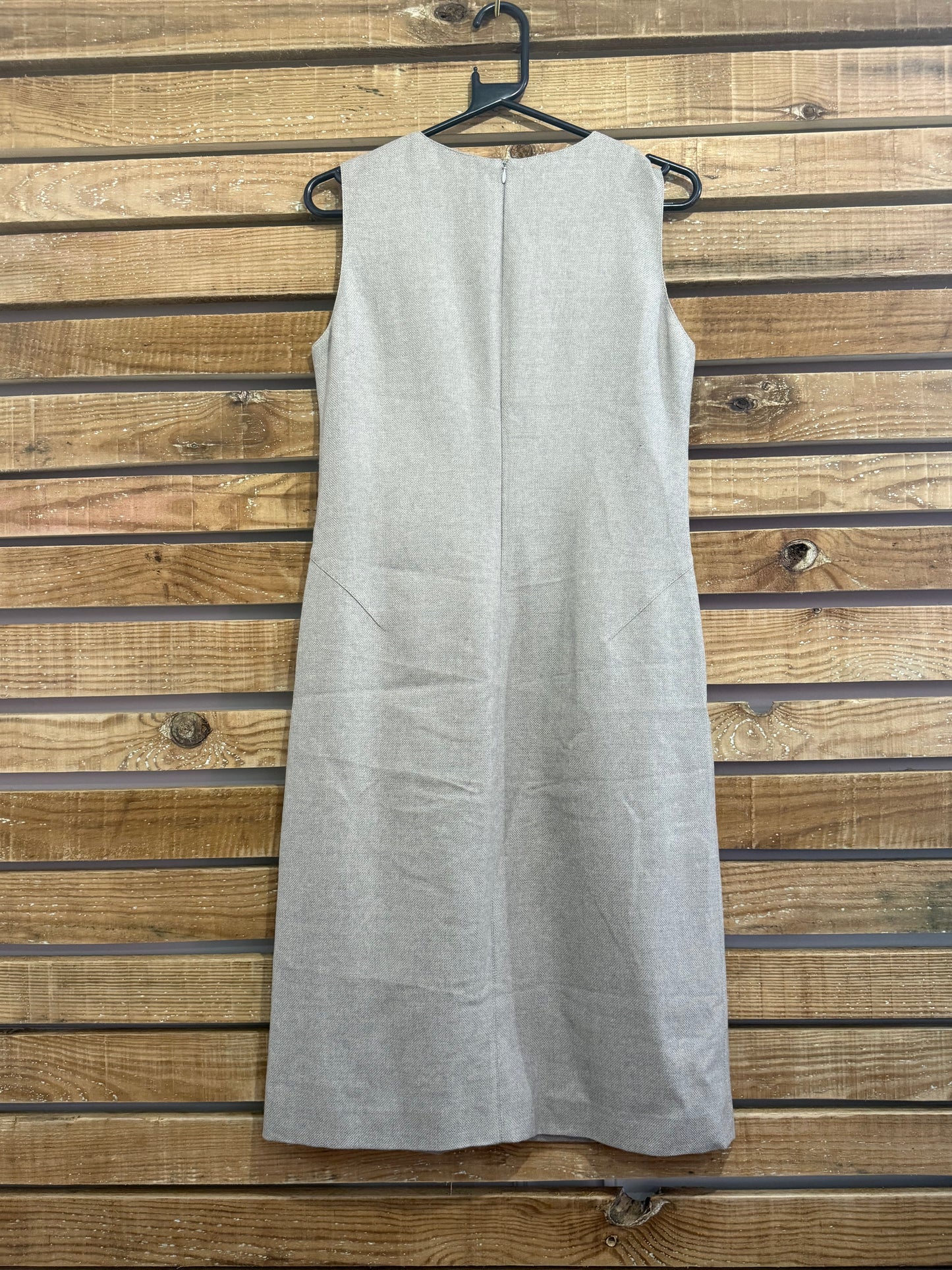 Vintage 80s does 60s Grey Valentino shift dress. Evening. Size 10.