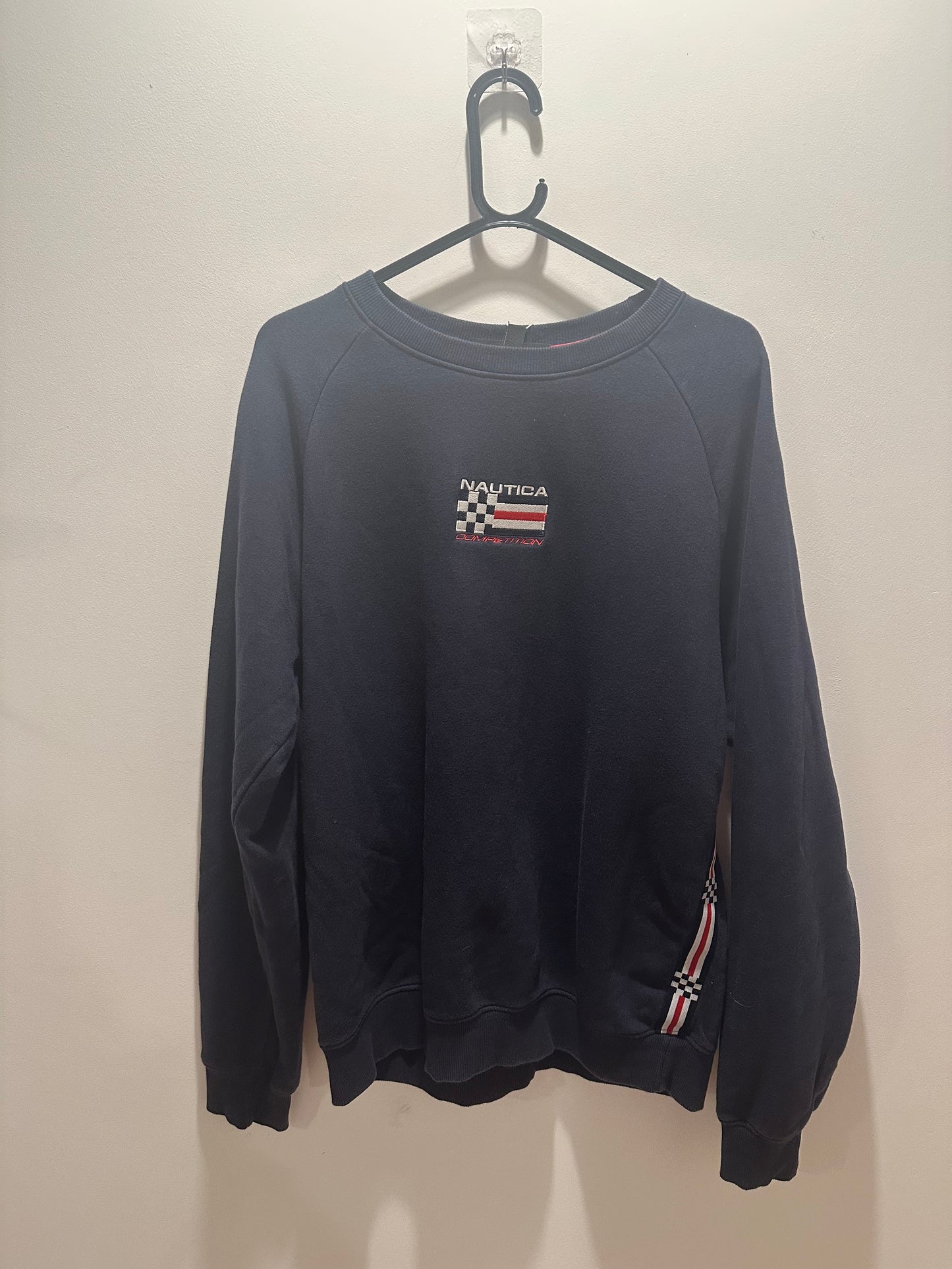 Vintage 90s Nautica spell-out sweater/ sweatshirt. Size Large