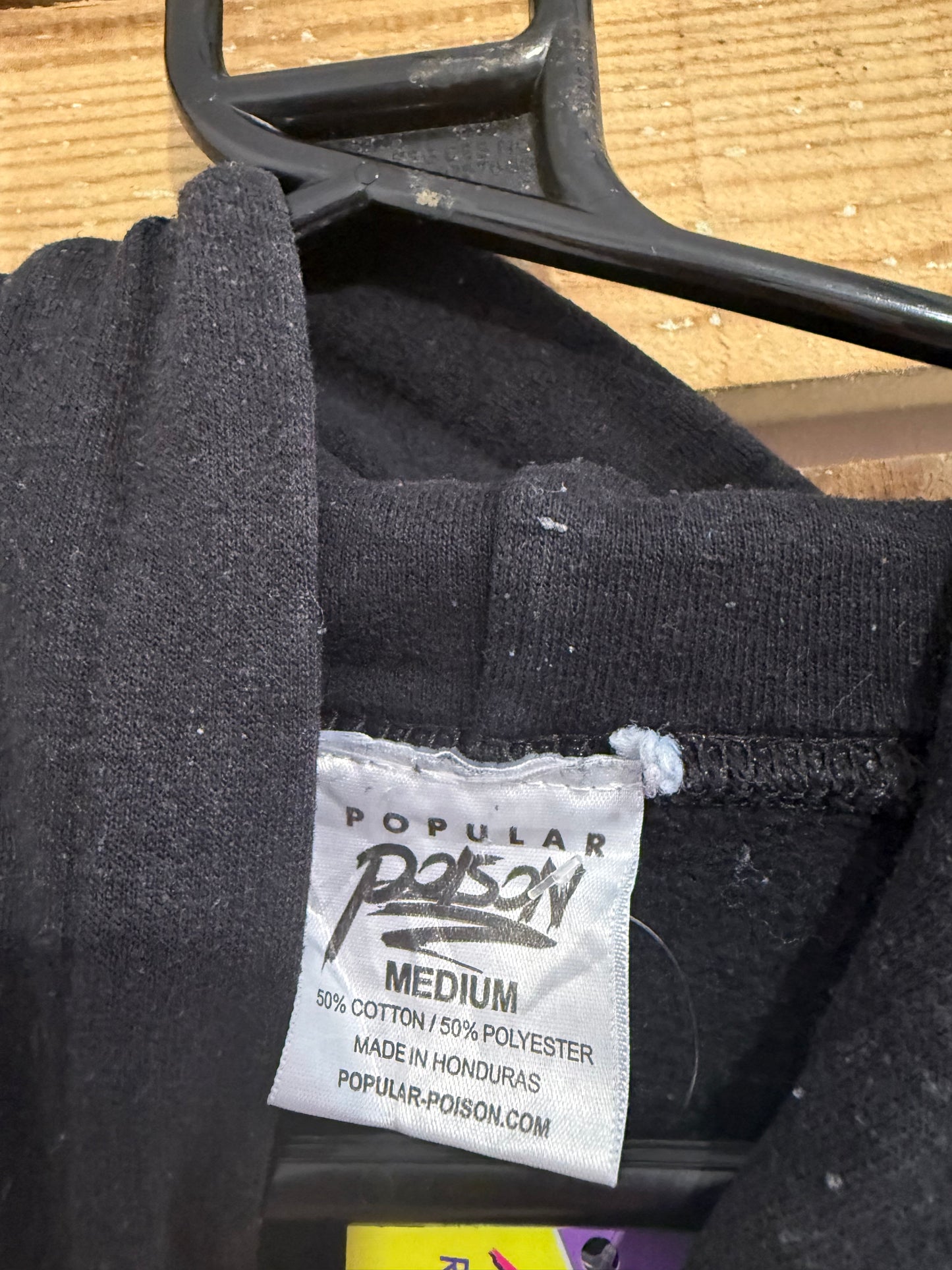 Vintage Y2K popular poison Tokyo tiger hoodie/ hooded sweater. Black. Size Medium.