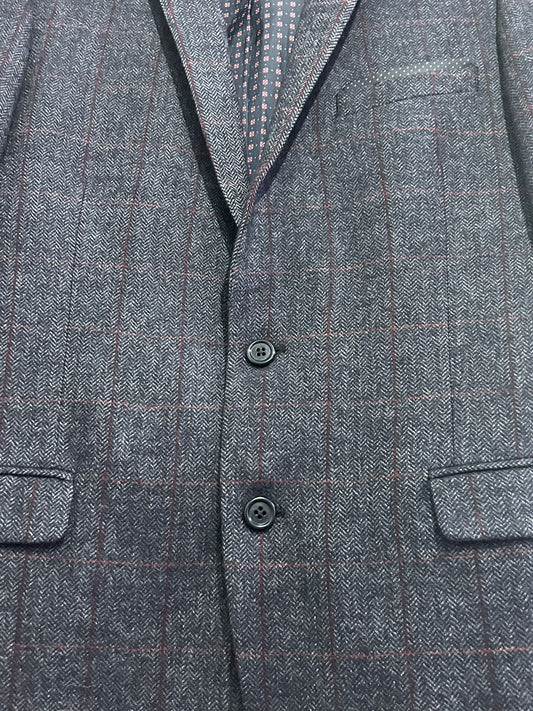BNWOT Moss London checked button up blazer/ jacket. 42 - slim fit.