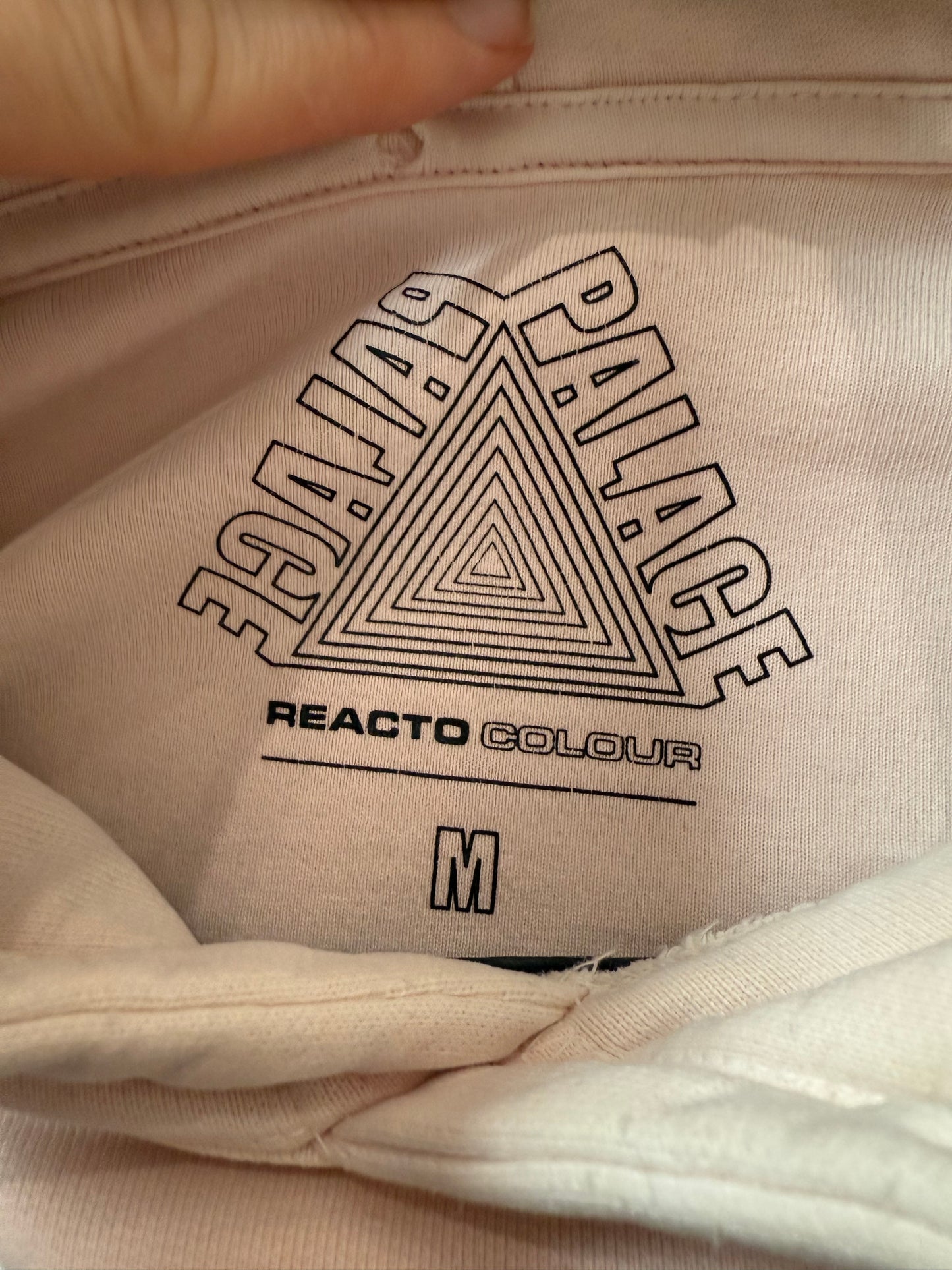Palace Skateboards reacto colour hoodie/ hooded sweater. Orange. Size medium.