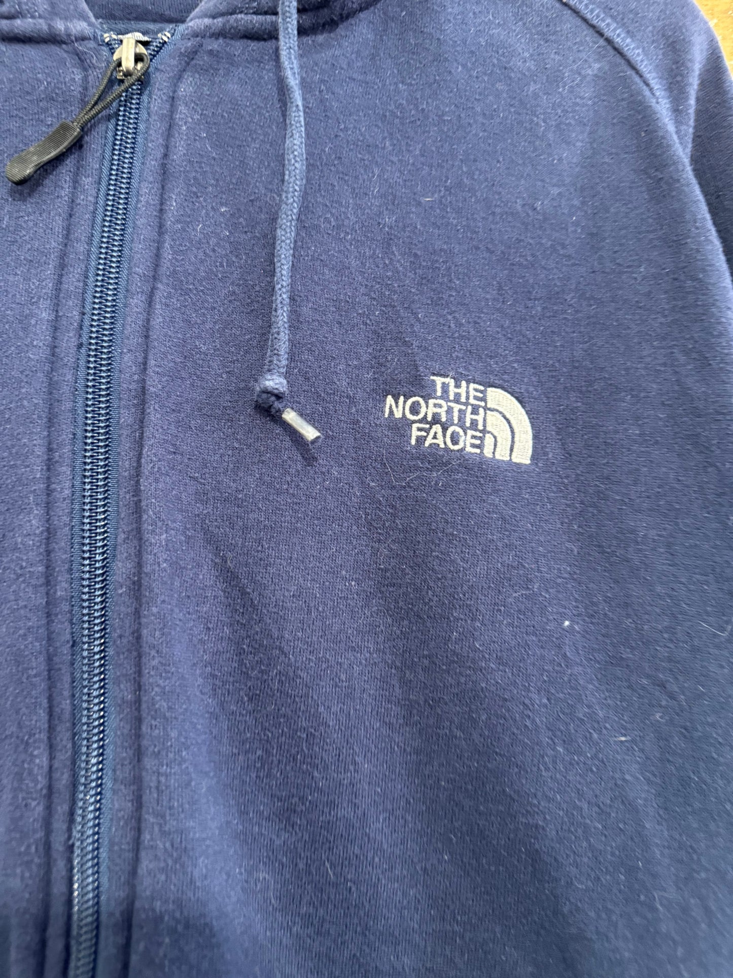Vintage Y2K The North Face logo hoodie/ hooded sweater. Size Large. Blue