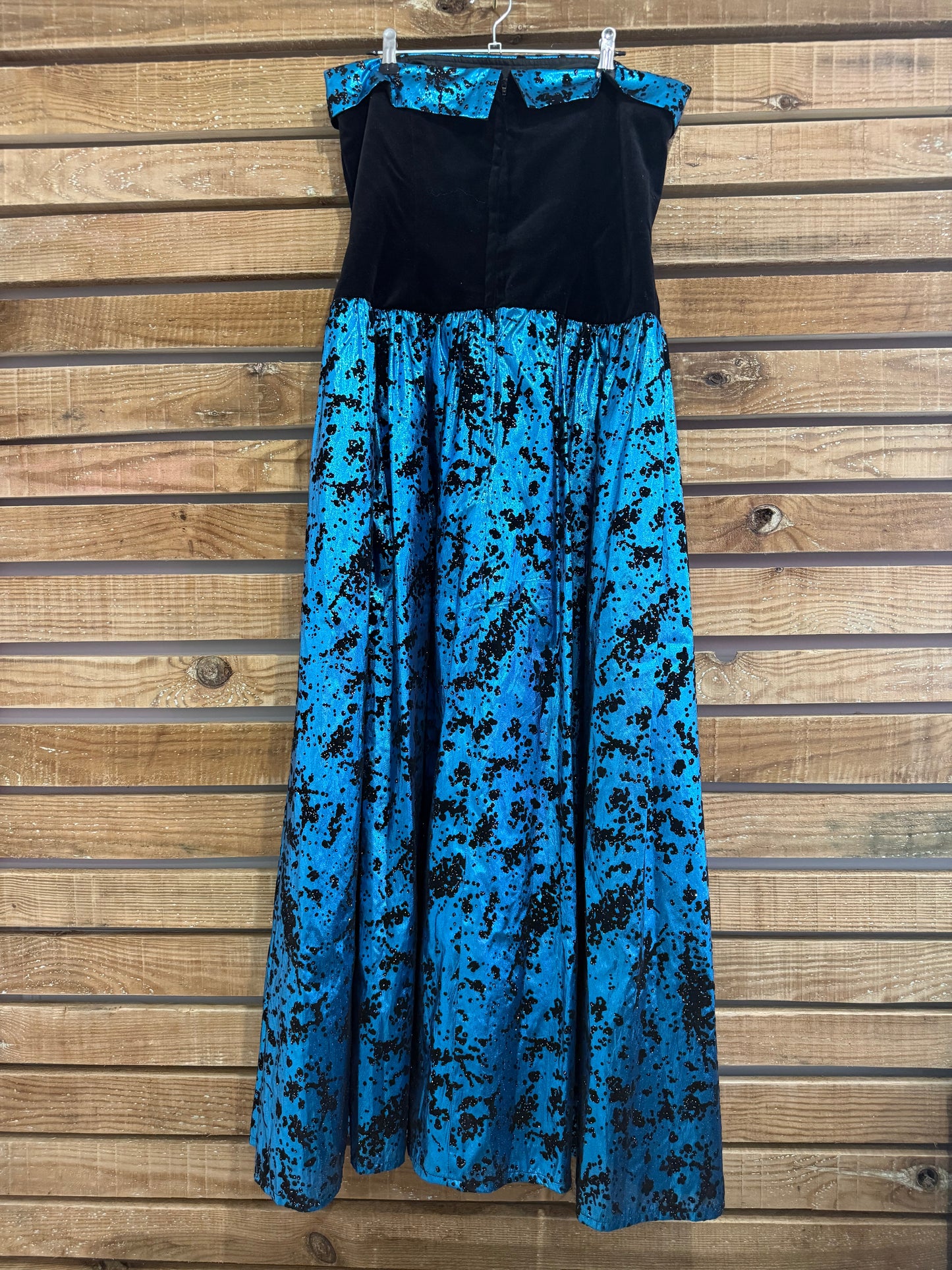 Vintage 80s Marion Donaldson strapless ball gown dress. Evening. Size 10.
