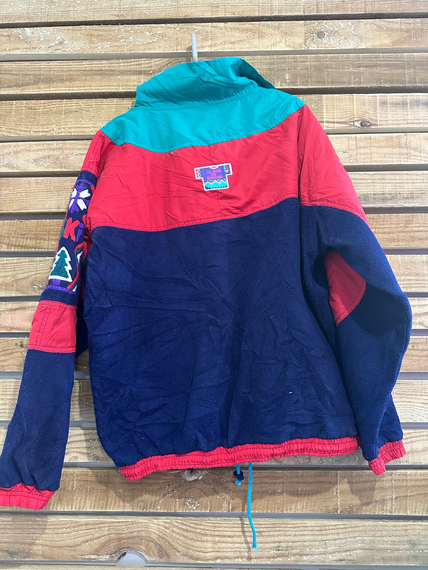 Vintage 90s patterned fleece. 1/4 Zip. Size XXL+
