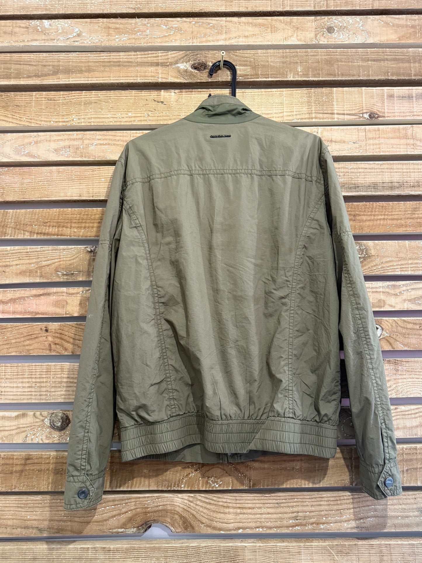 Vintage Y2K Calvin Klein field military bomber Jacket. Medium.