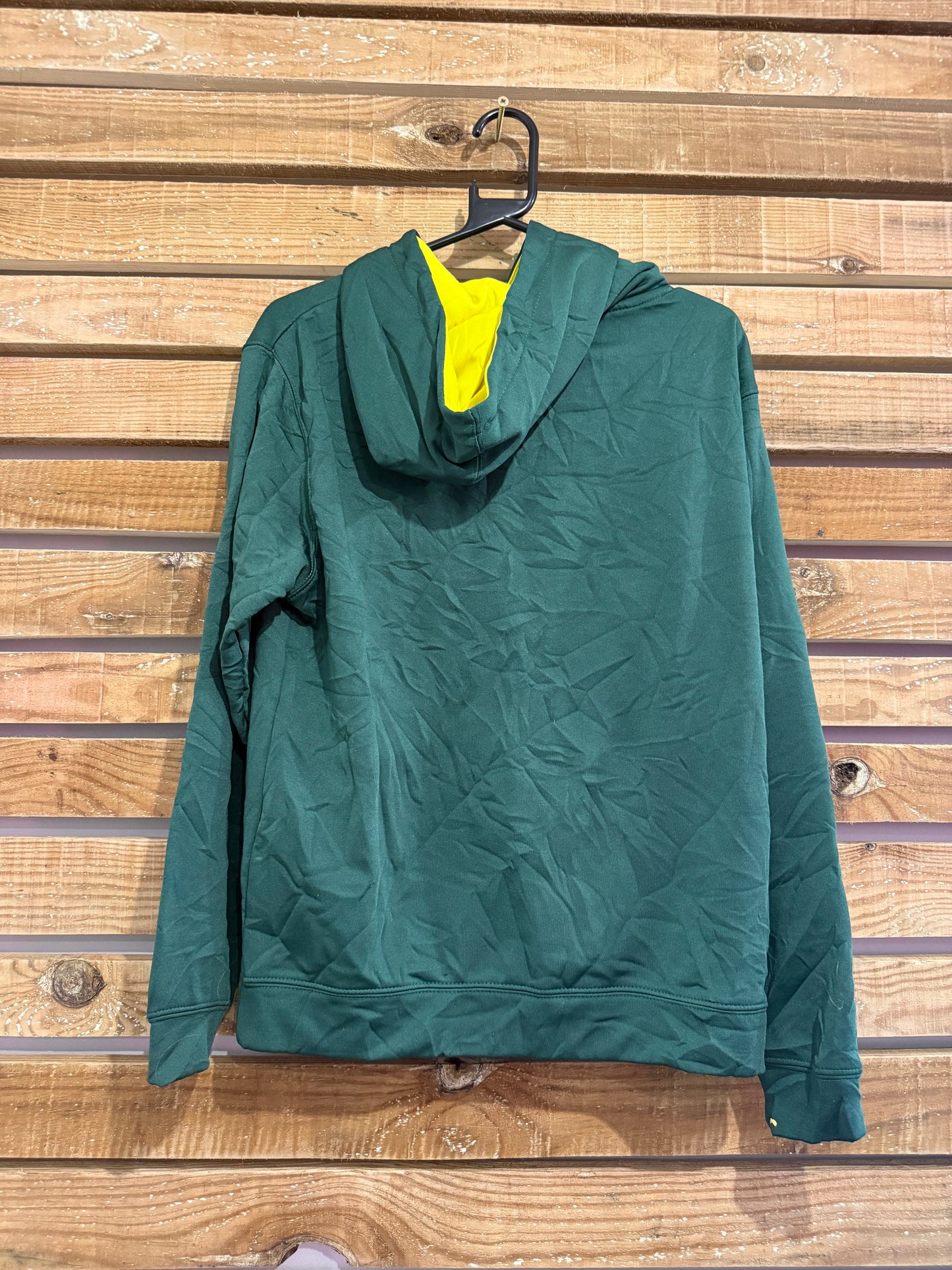Vintage Y2K NCAA Oregon Ducks hoodie/ hooded sweater. Green. Size Medium.