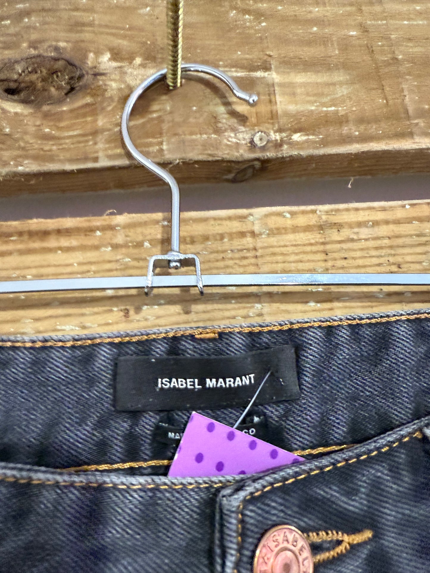 Vintage Y2K Isabel Marant embroidered cherry blossom jeans. Size UK8-10, waist 30”