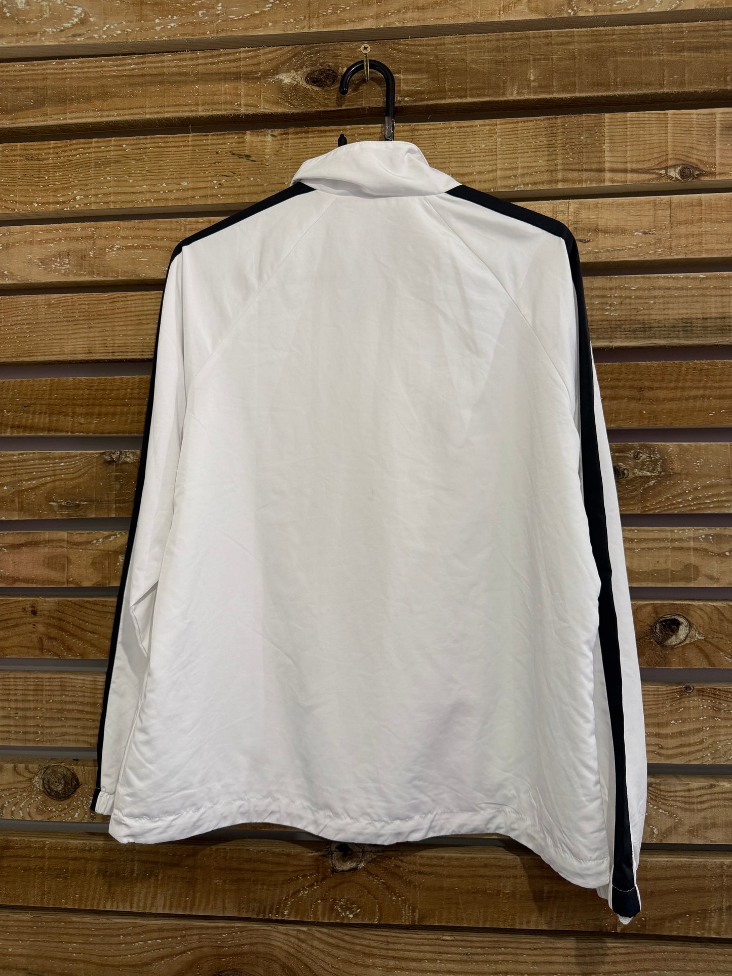 Vintage Y2K K Swiss zip up windbreaker/ shell track jacket. Size 14. Festival.