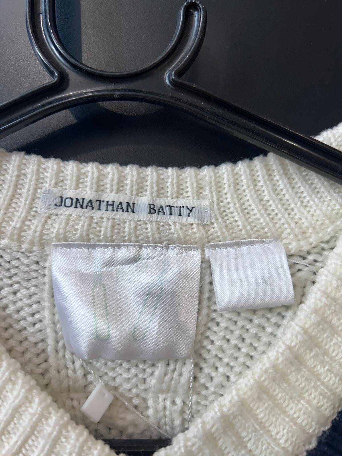 Vintage 80s cricket Jumper. Jonathan Batty - England player. Size small.