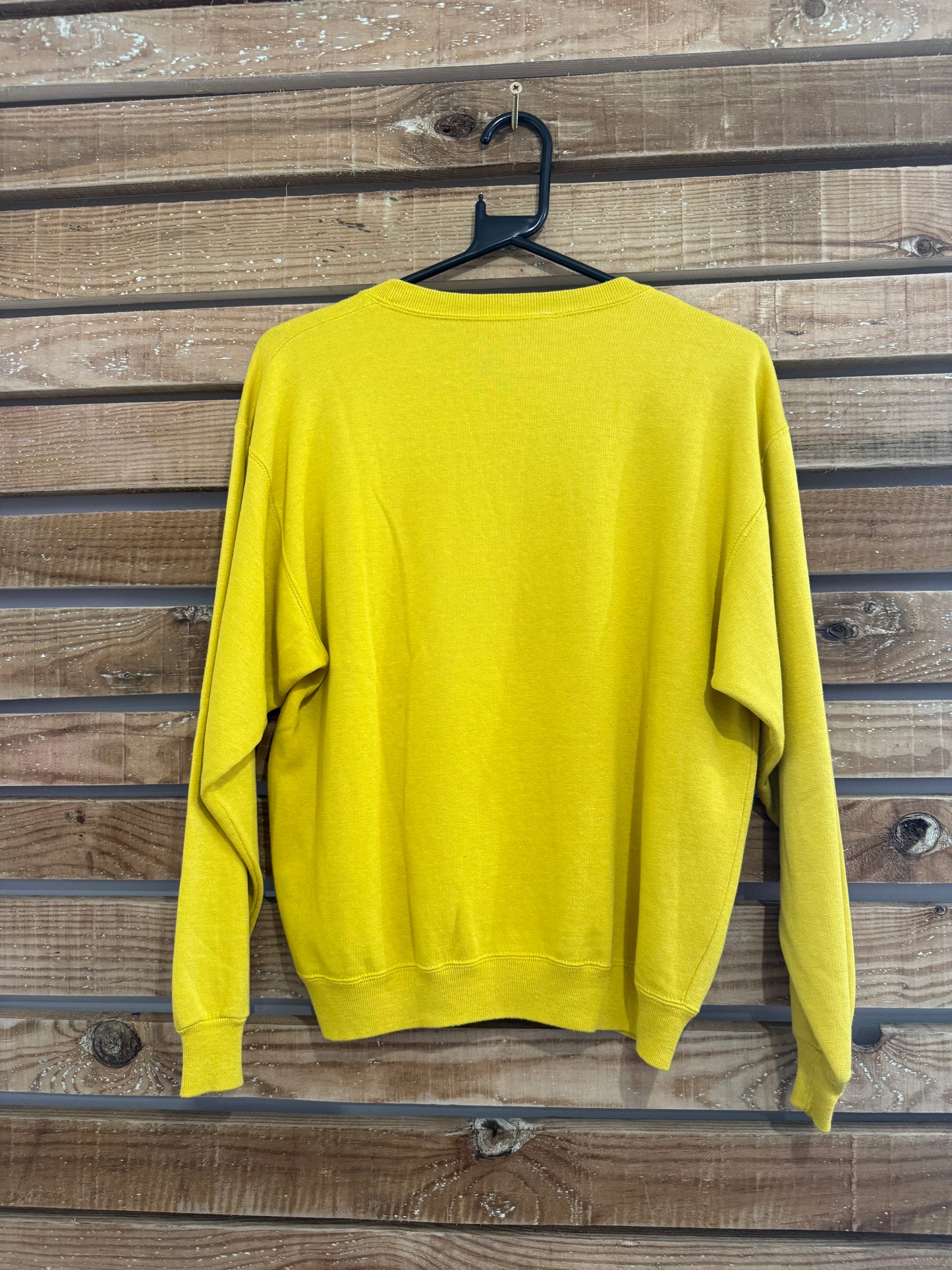 Vintage 80s Surf sweater/ sweatshirt. Yellow. Size small.