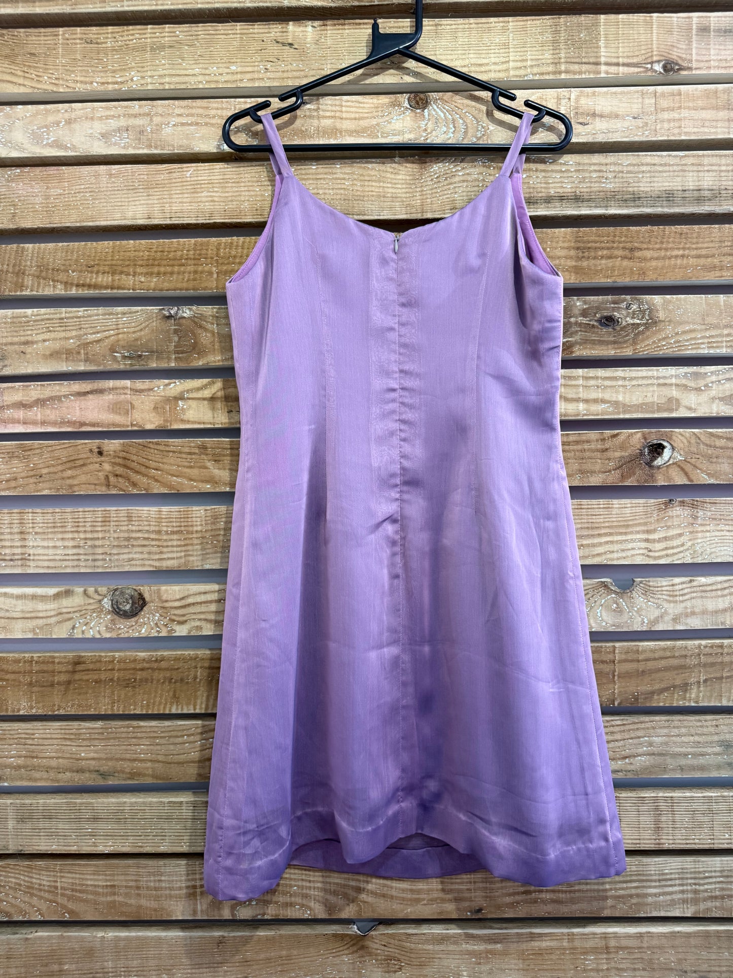 Vintage 80s silk party dress. Purple. Prom/ summer. Size 12.