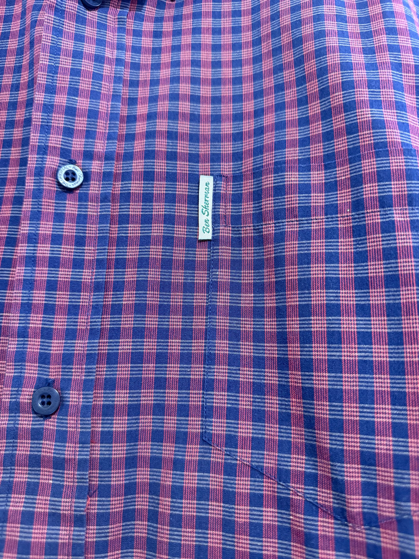 Vintage 90s Ben Sherman checked button up shirt. Size Large