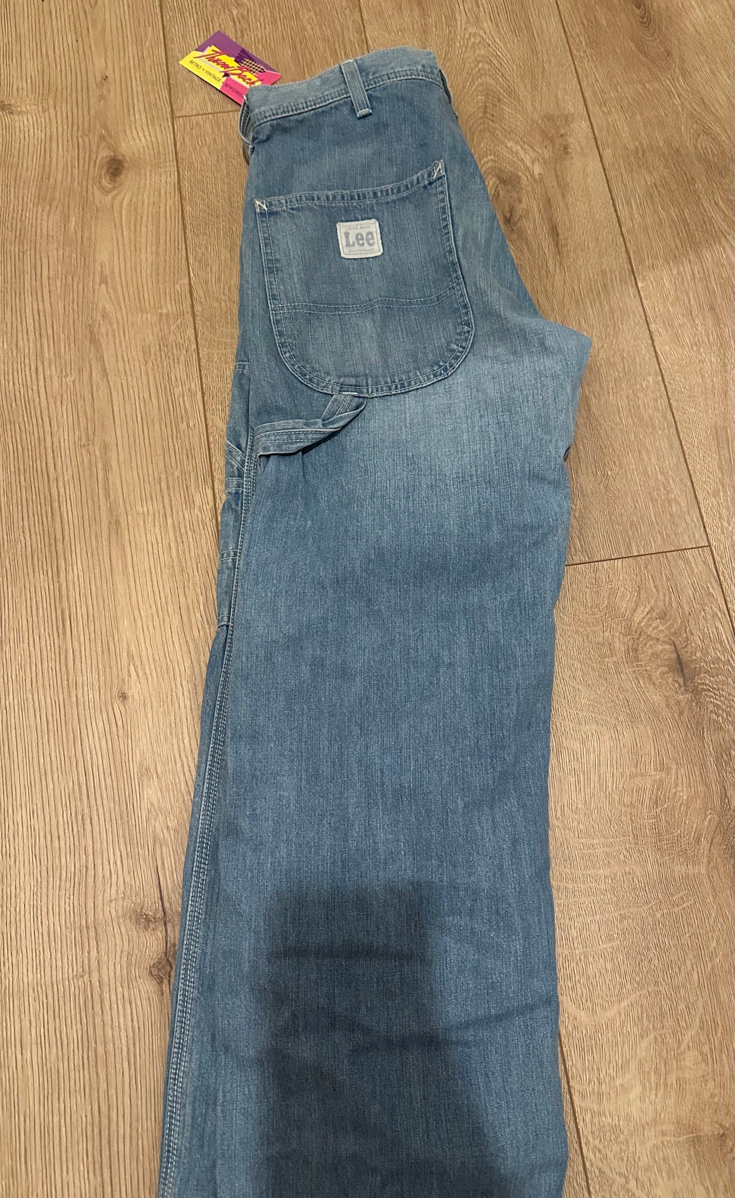 Vintage 90s Lee carpenter style jeans. Grunge/ skater. 30” waist, 27” leg.