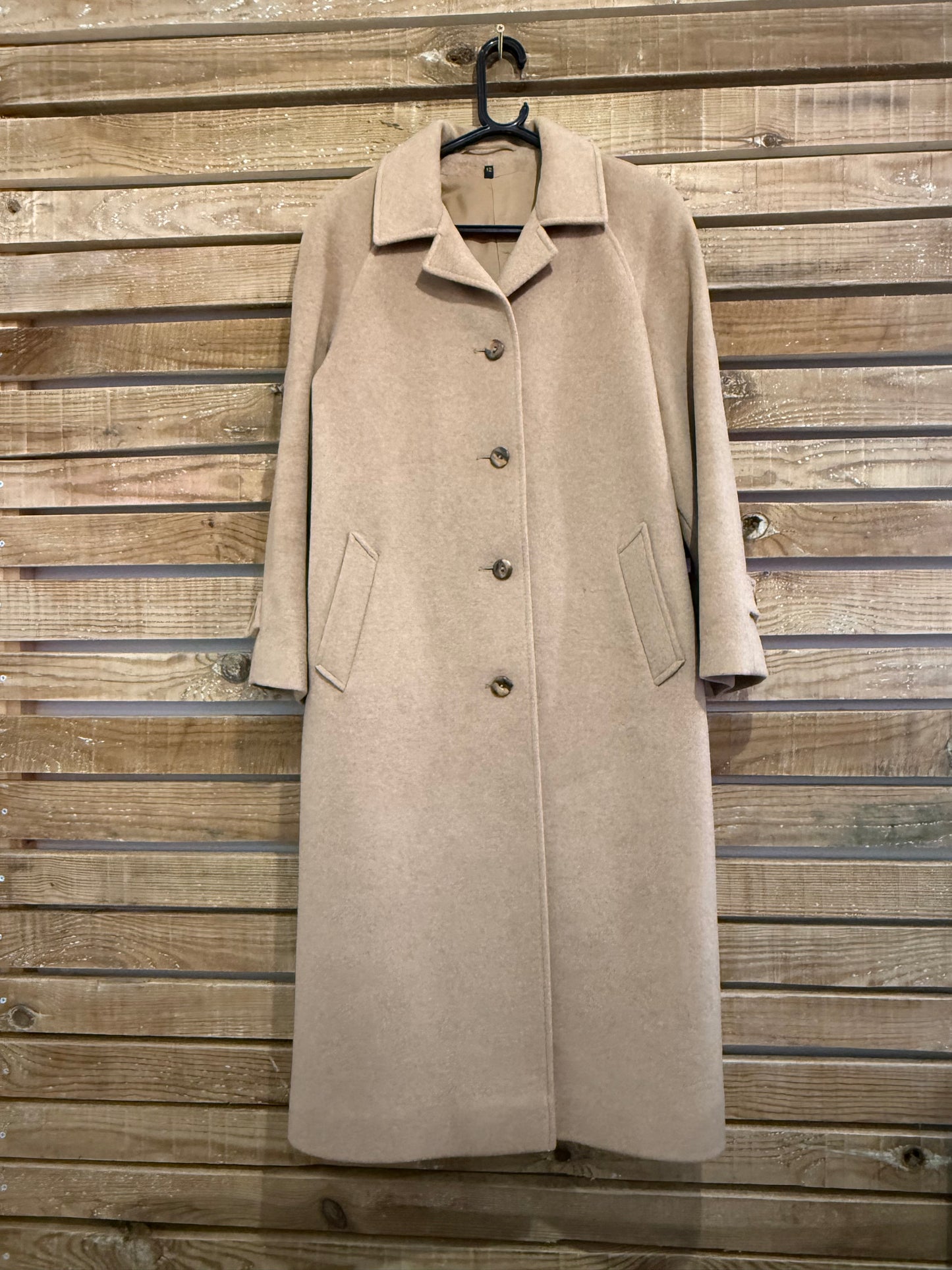 Vintage Cashmere & Wool camel Coat. Free sizing up to a 40” bust.