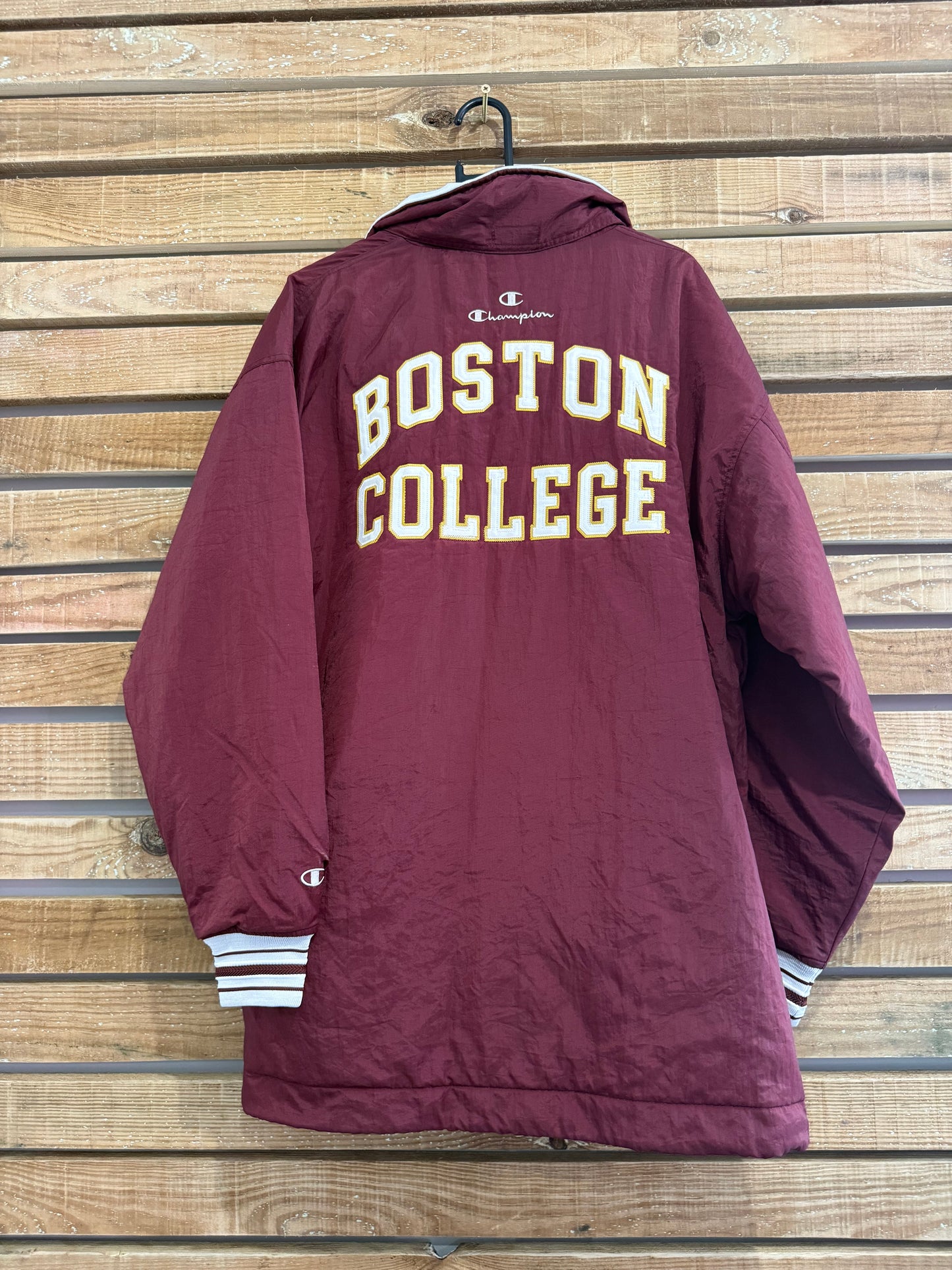 Vintage 90s Champion Boston College Eagles Varsity sports jacket. Size Medium.