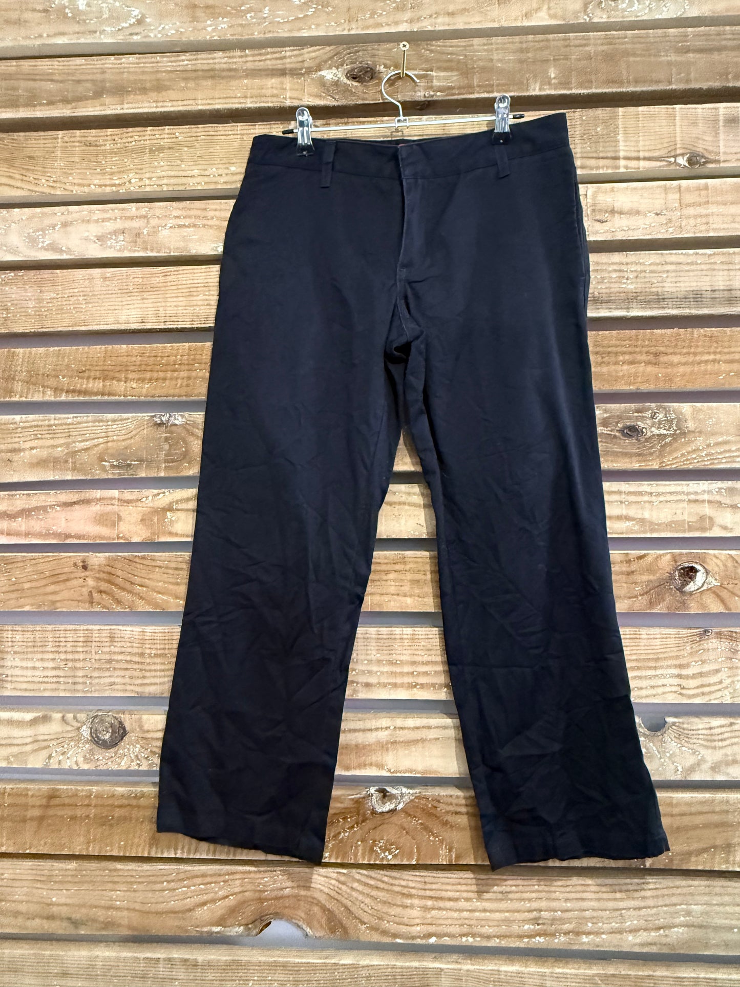 Vintage 90s Dickies black chino trousers/ pants . Workwear. 29” waist