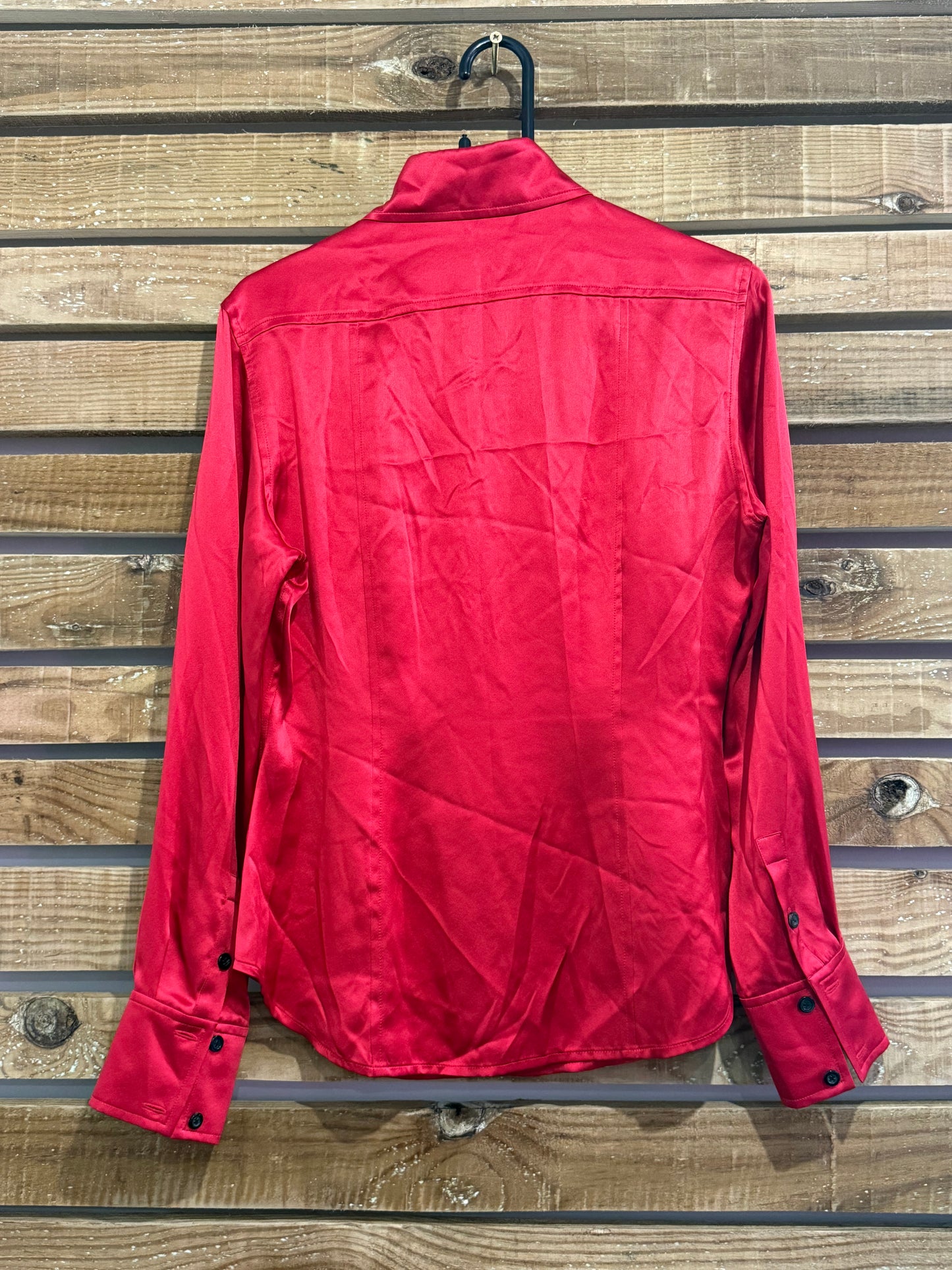 Vintage Y2K Jaeger button up silk top/ blouse/ shirt. Size 12
