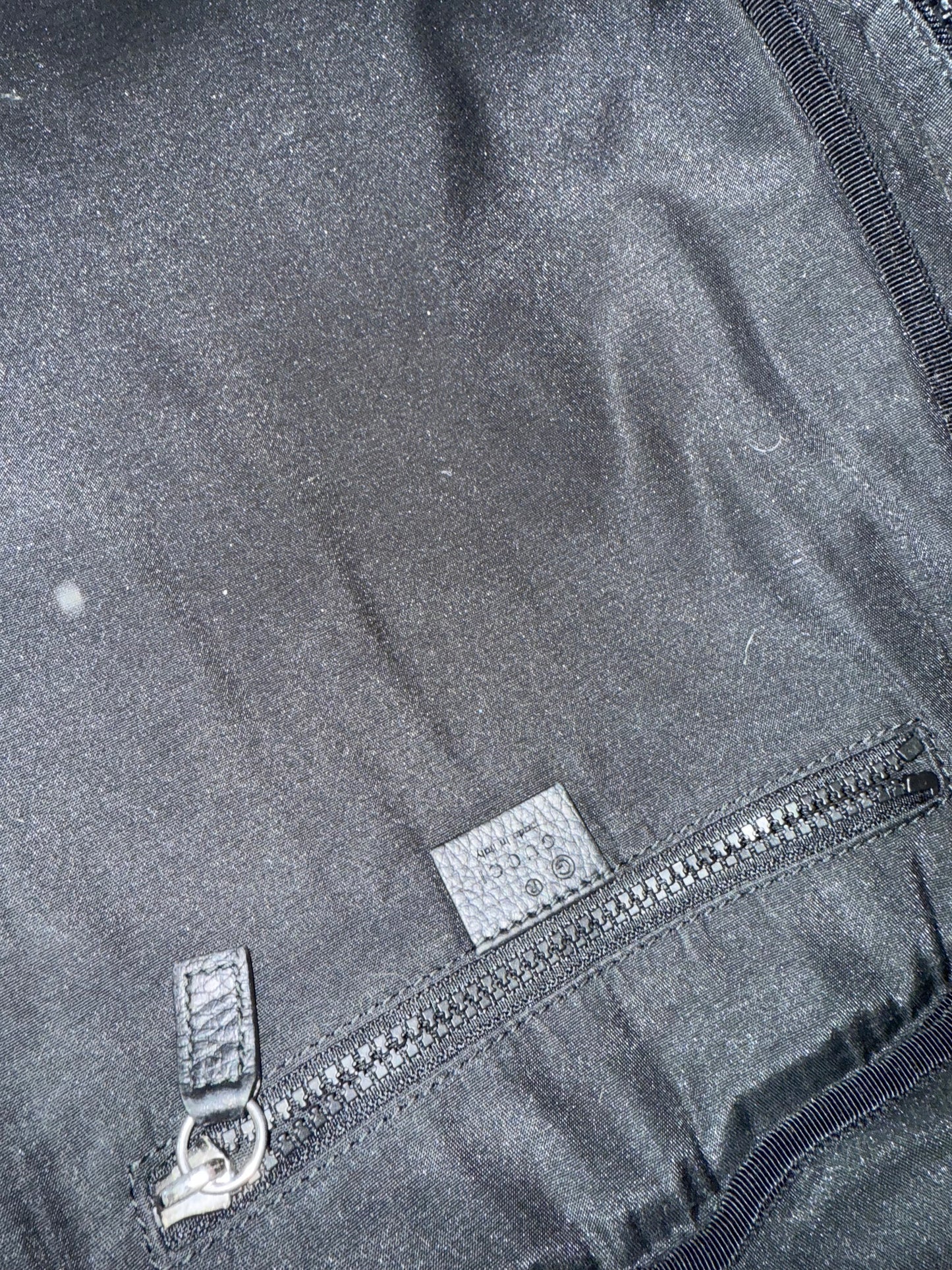 Gucci Monogram black canvas medium back pack/ rucksack.
