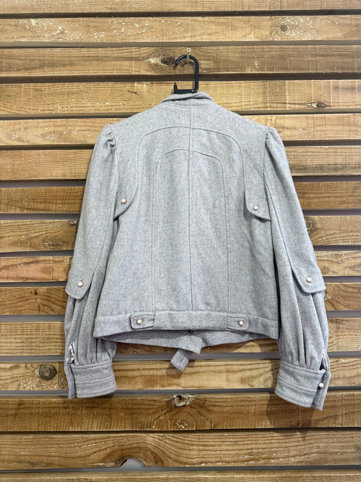 Vintage Y2K Pepe Jeans pearl woollen jacket. Size Large.