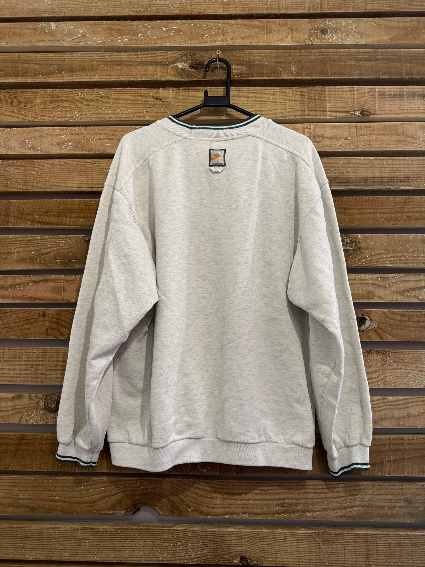 Vintage RARE 90s Nike USA embroidered swoosh grey sweater/ sweatshirt. Size XL.