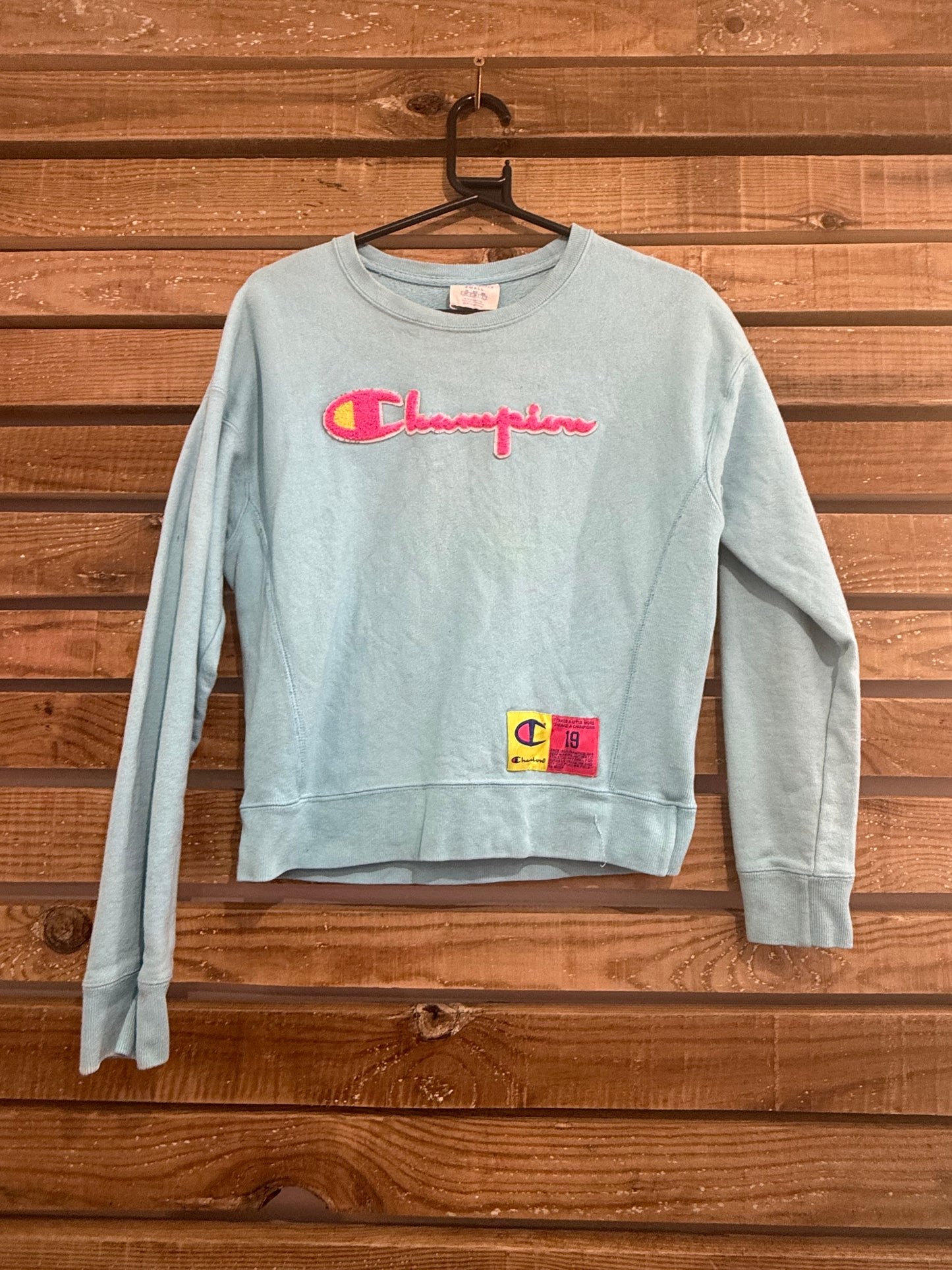 Vintage 90s Champion Reverse Weave spell-out sweater/ sweatshirt. USA. Size Small.