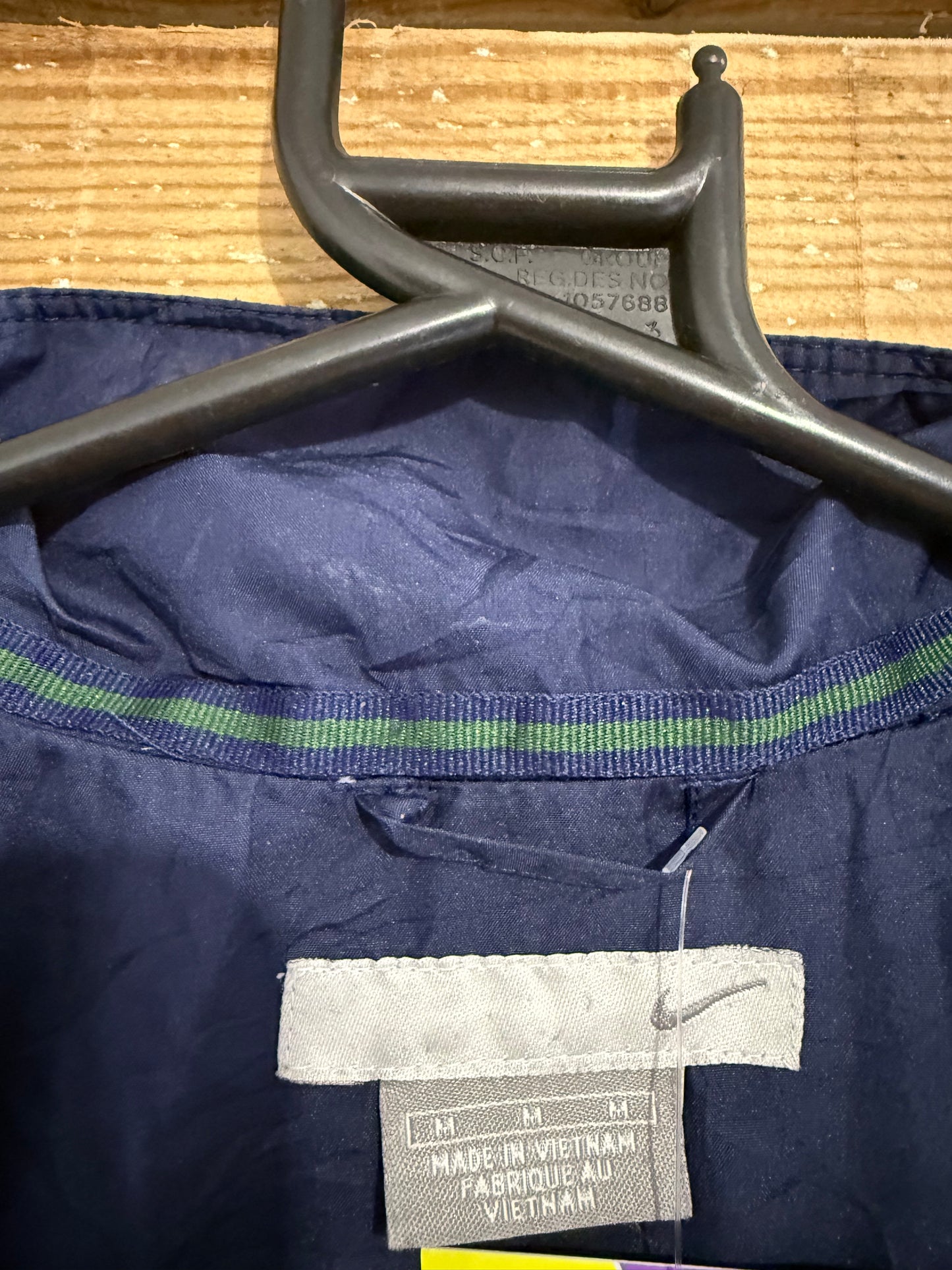 Vintage 90s Nike zip up windbreaker/ shell track jacket. Size Medium. Festival.