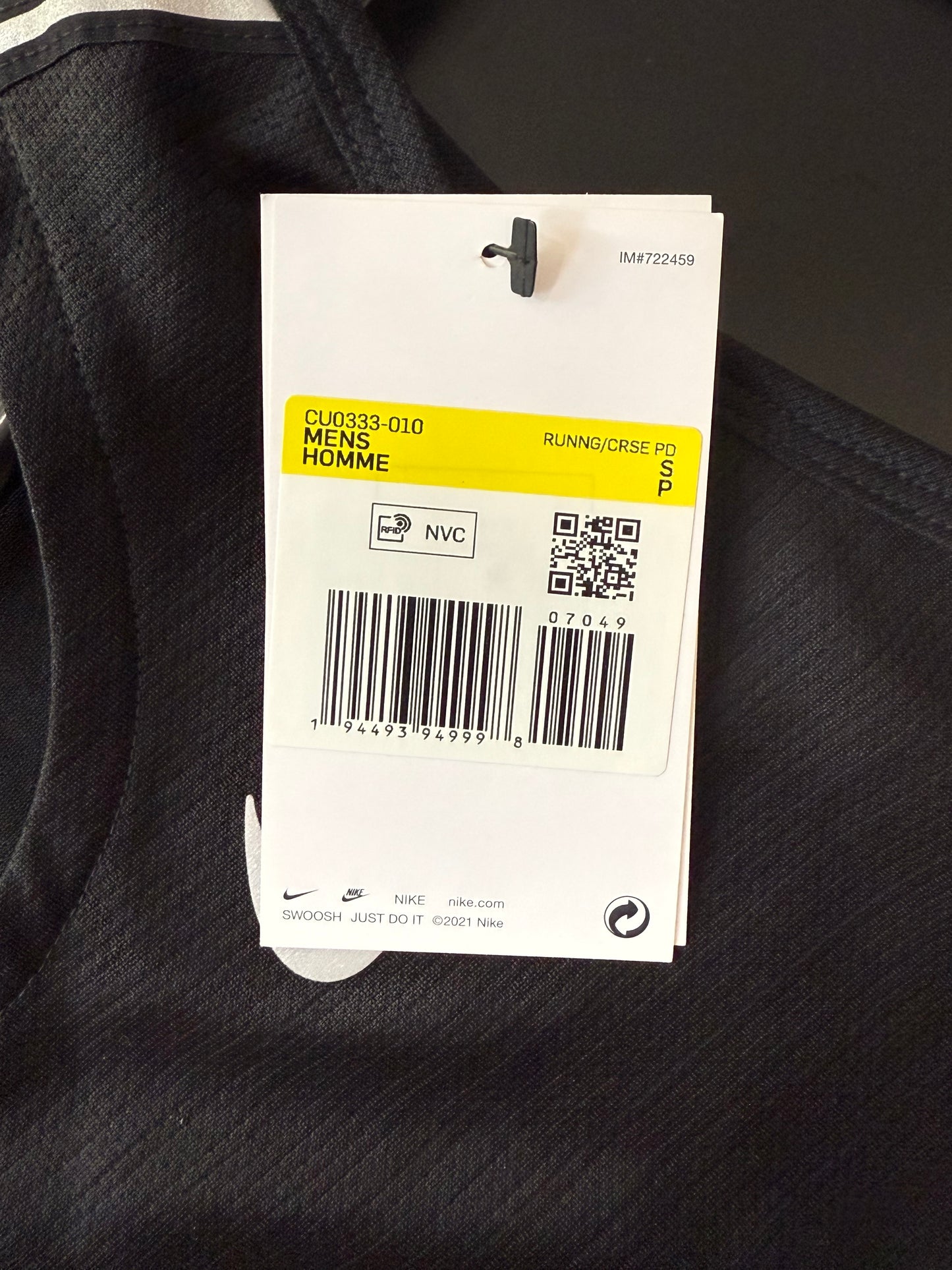 BNWT Nike Dri-fit Vest. Black. Size small.