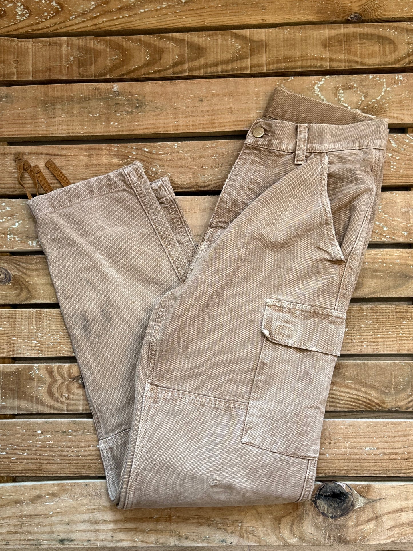 Vintage 90s Carhartt Carpenter Beige Trousers/ Pants. Grunge/ Skater. Workwear. Waist: 29” Leg: 30”