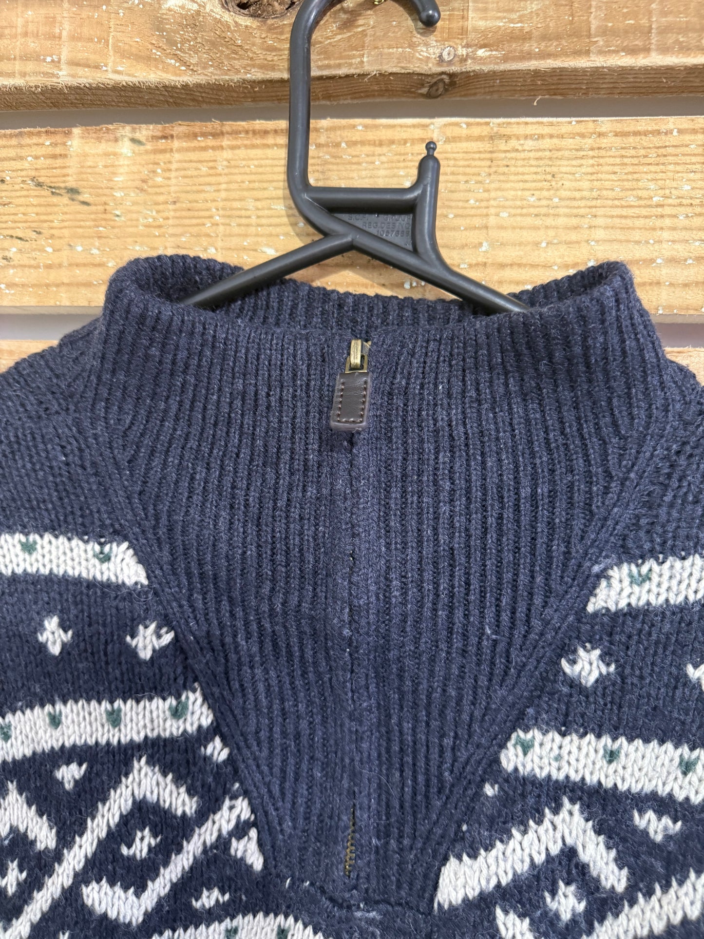 Vintage 90s Nautica 1/4 zip jumper/ sweater. Size XL