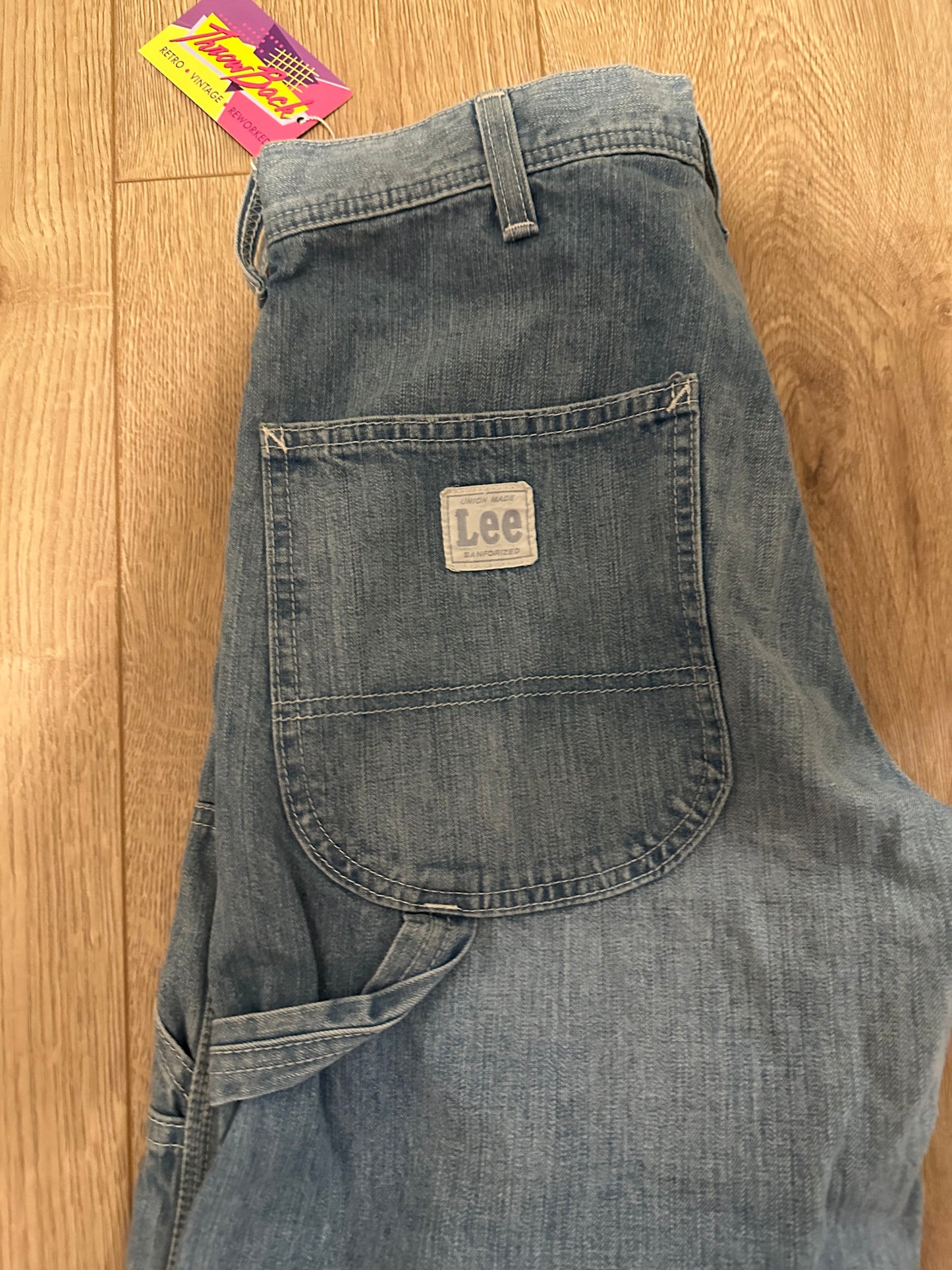 Vintage 90s Lee carpenter style jeans. Grunge/ skater. 30” waist, 27” leg.