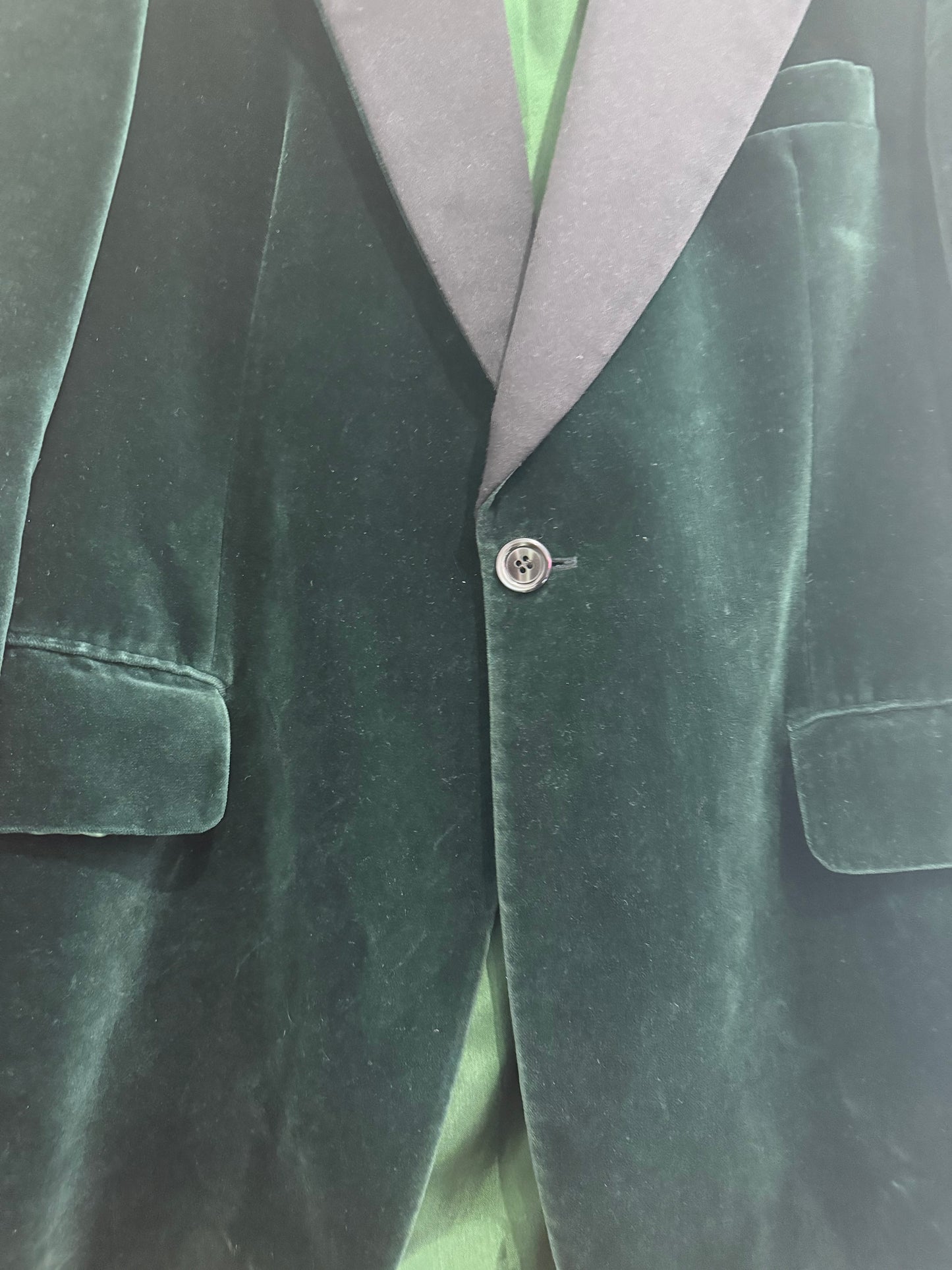 Vintage 80s Boss of Switzerland velvet Blazer/ Jacket. Size 42” chest, medium.