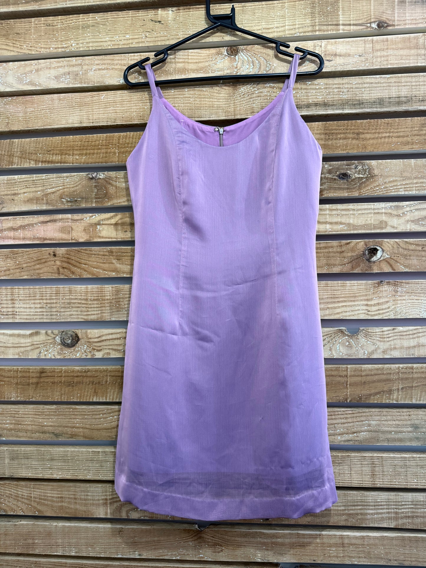 Vintage 80s silk party dress. Purple. Prom/ summer. Size 12.