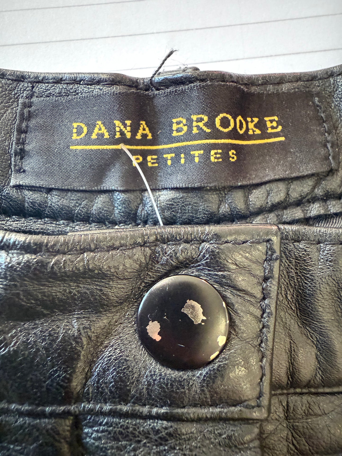 Vintage 90s leather pants/ trousers. 25” waist. Size 6