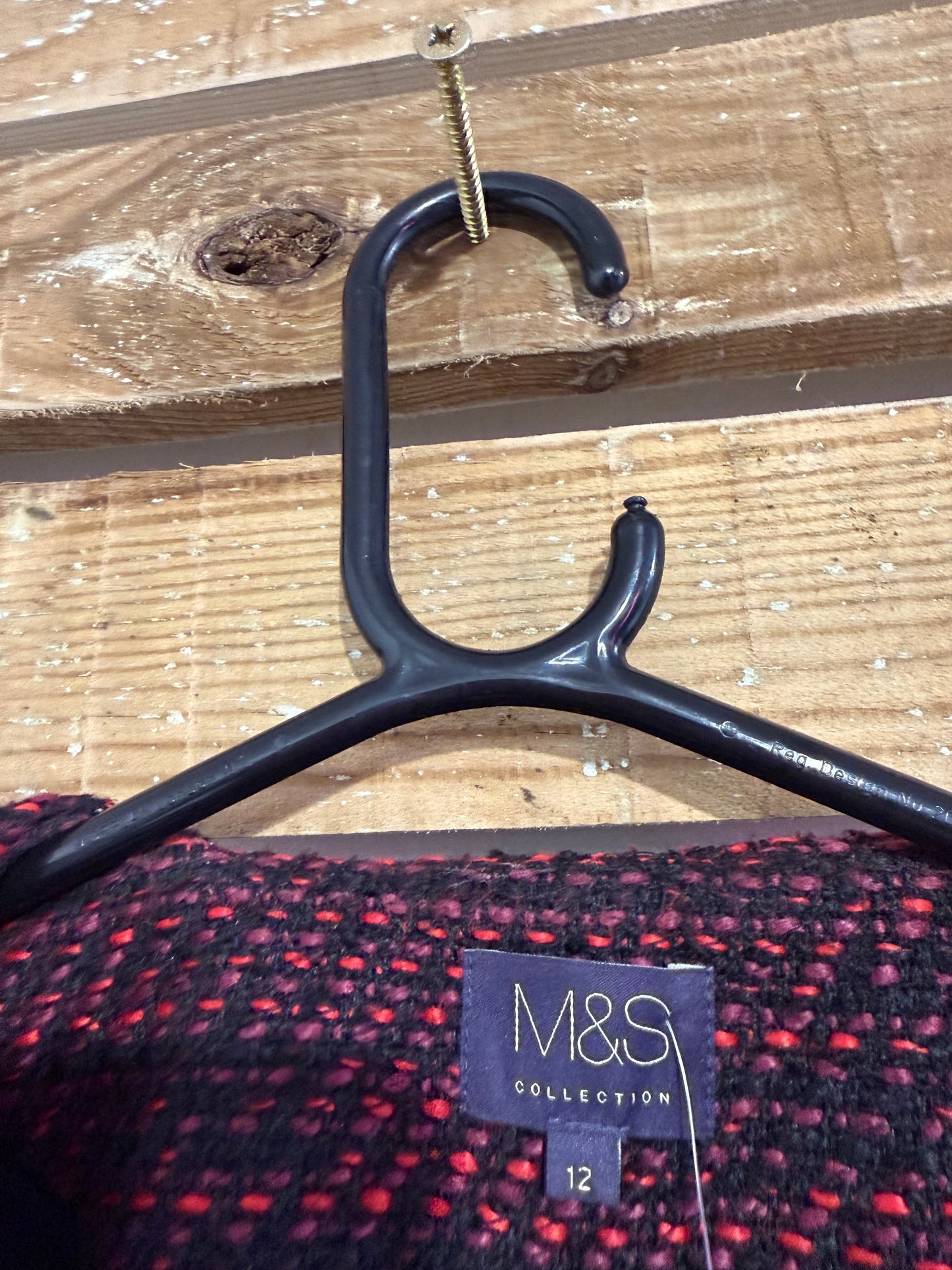 M&S Tweed wool zip up jacket. Size 12