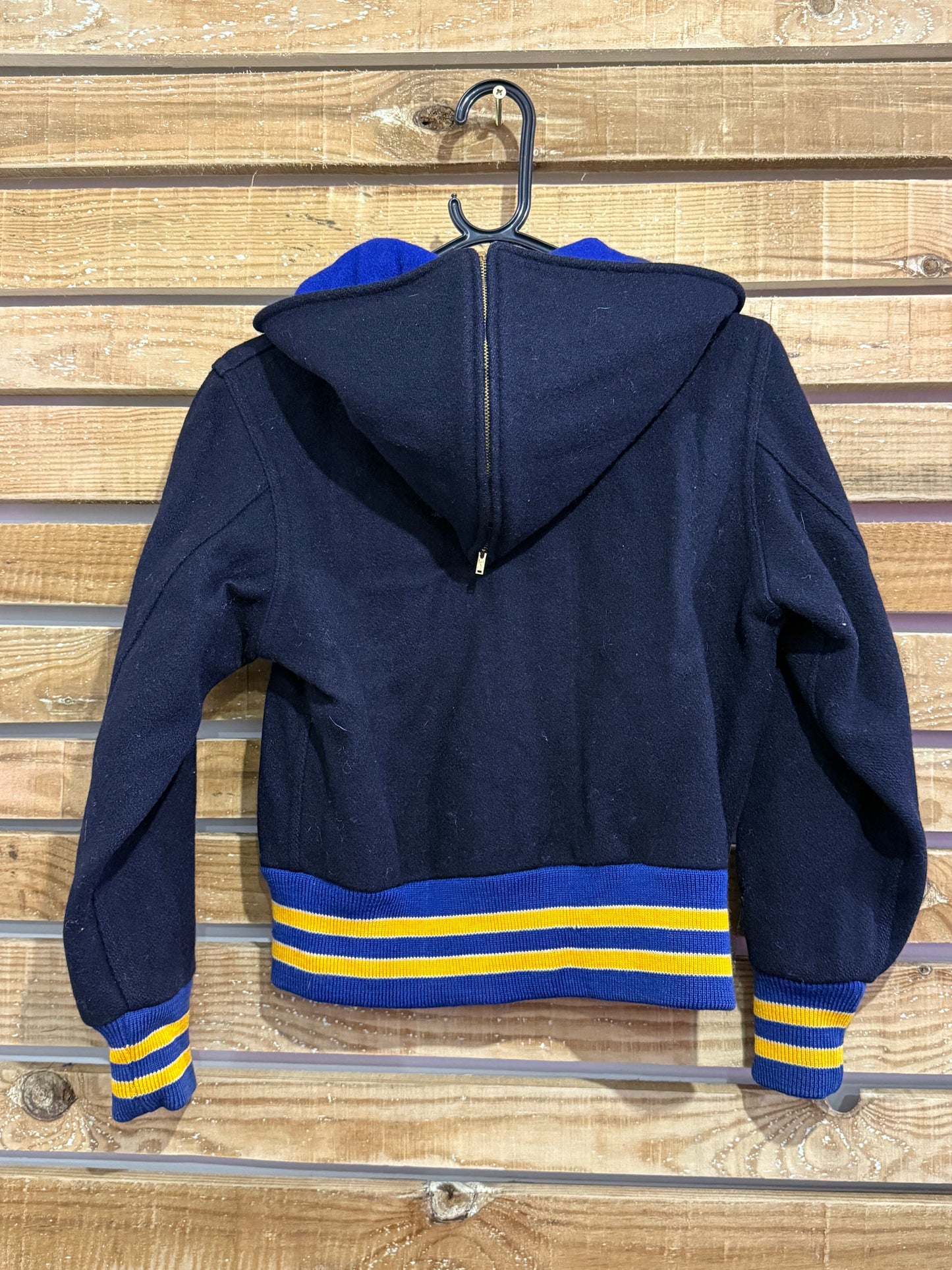 Vintage 80s Varsity Jacket. 50s Style. College Jacket. Rockabilly. Size Small.