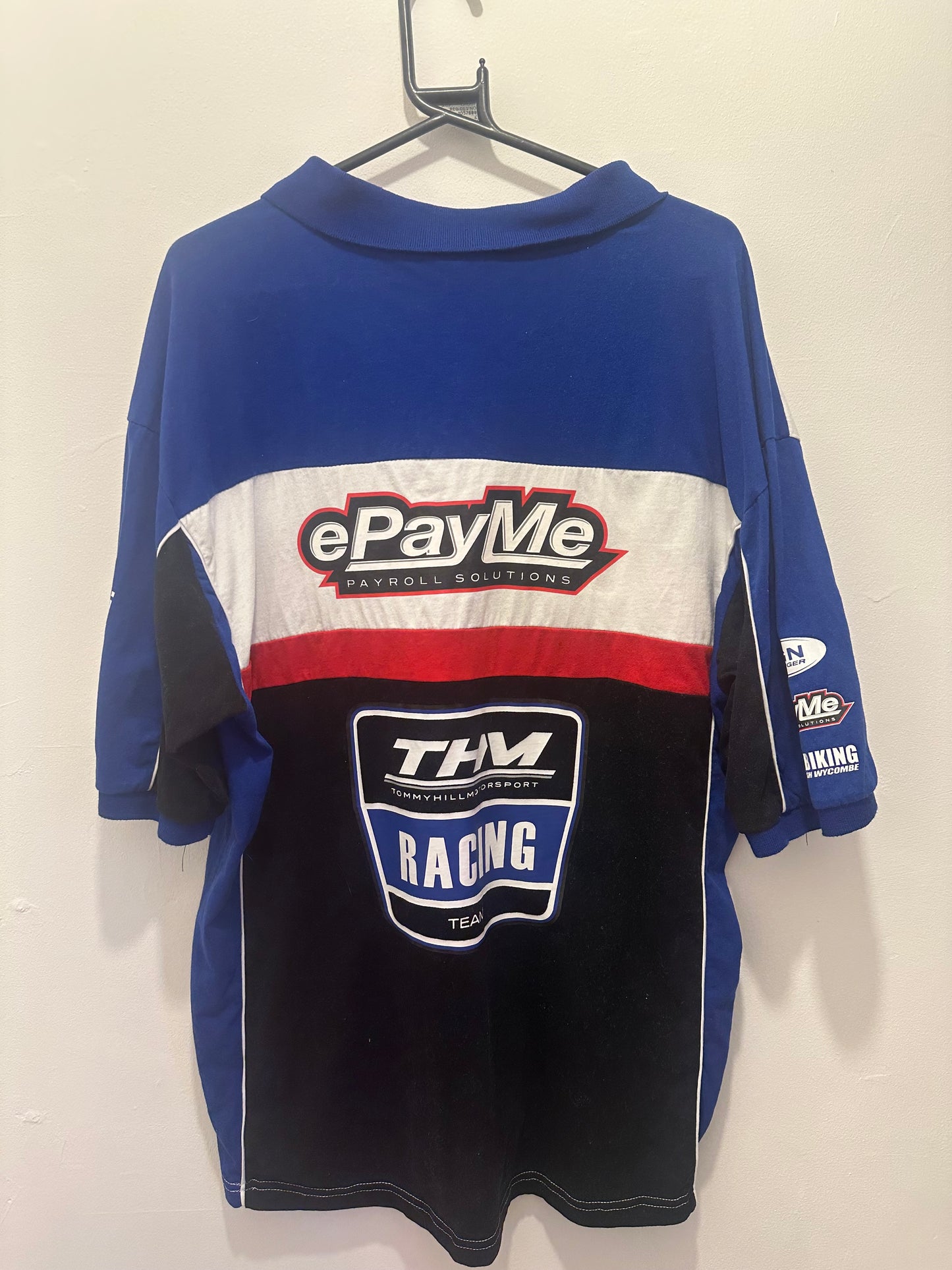 Vintage Y2K Motorsport polo t-shirt. Size XXL. Racing