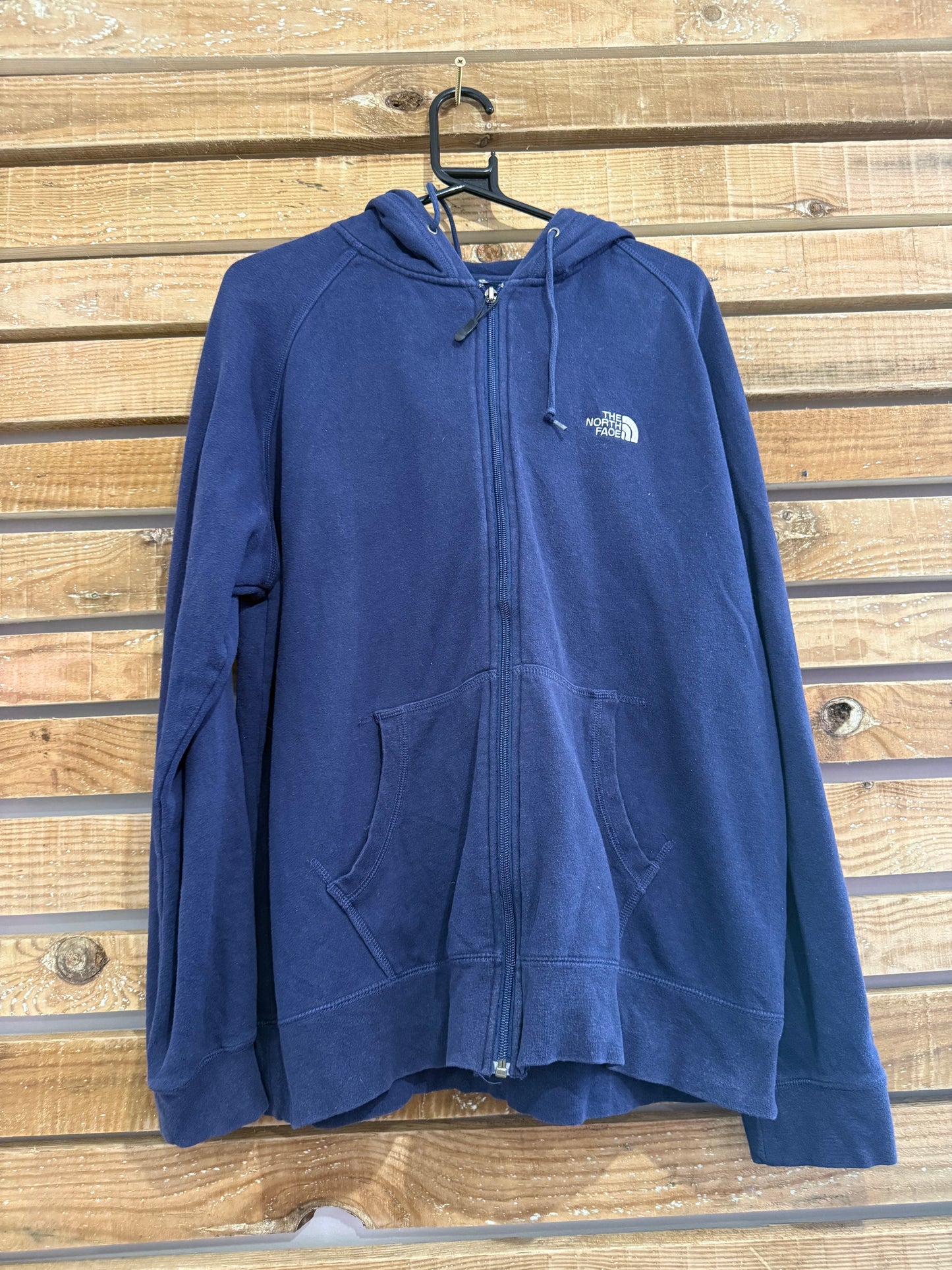 Vintage Y2K The North Face logo hoodie/ hooded sweater. Size Large. Blue