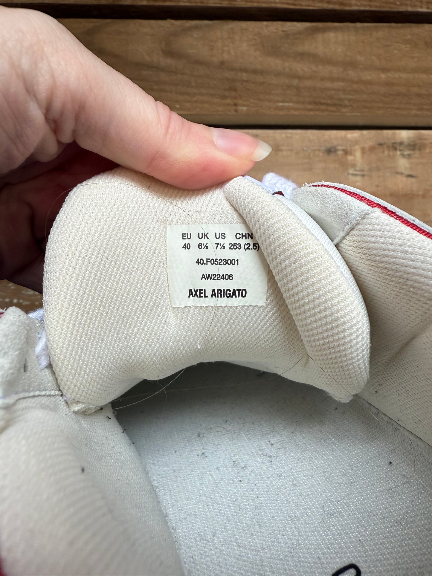 Axel Arigato area lo trainers/ sneakers. UK6.5. EU40