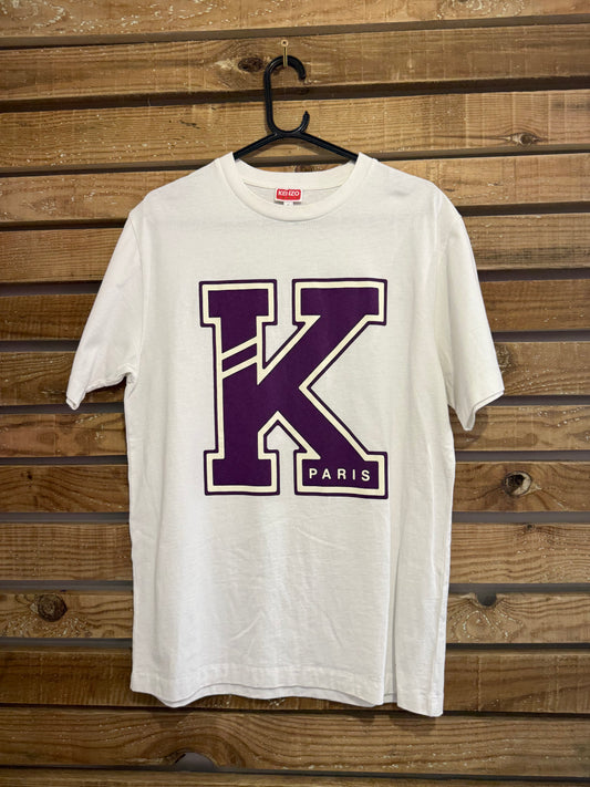 Vintage Y2K Kenzo varsity cotton motif T-shirt. Size Small.