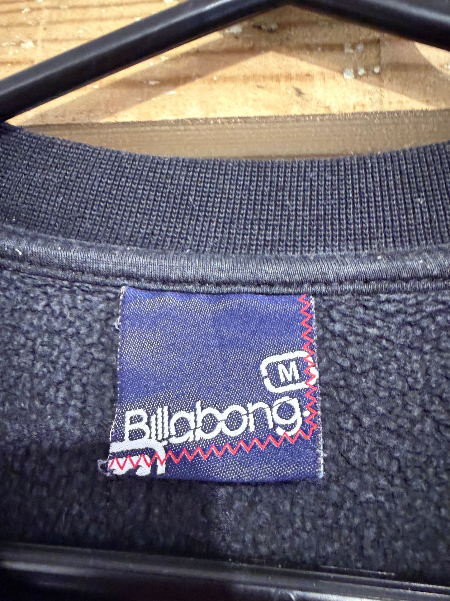 Vintage 90s Billabong black sweater/ sweatshirt. Size Medium. Surf.