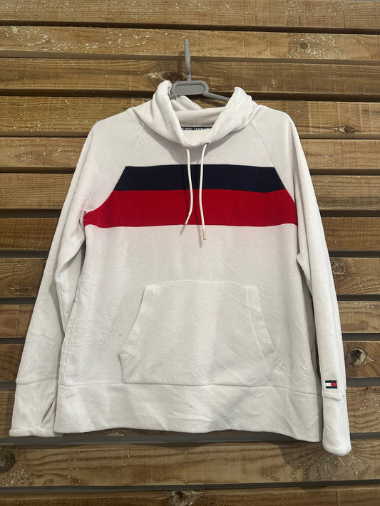 Vintage Y2K Tommy Hilfiger logo funnel neck sweater/ sweatshirt. Size medium