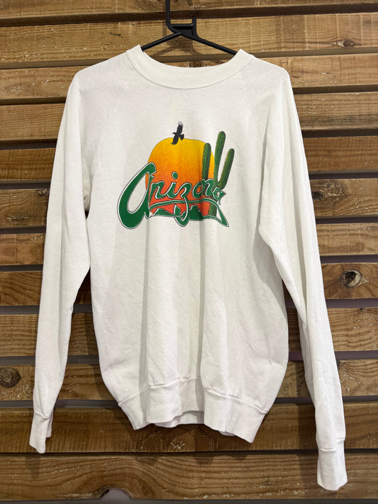 Vintage 80s Arizona print Motif Sweater/ Sweatshirt. Size XL. USA