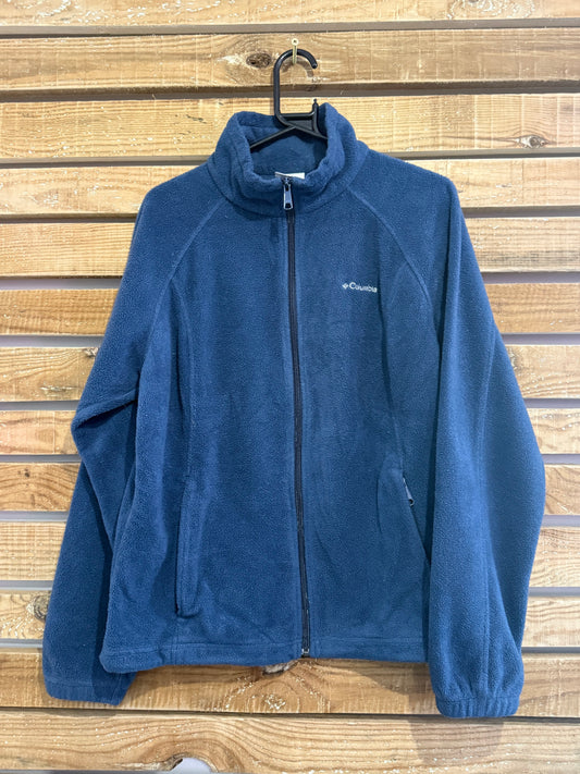 Vintage 90s Columbia fleece Jacket. Zip up. Size XL. Blue. Outdoors/ walking.