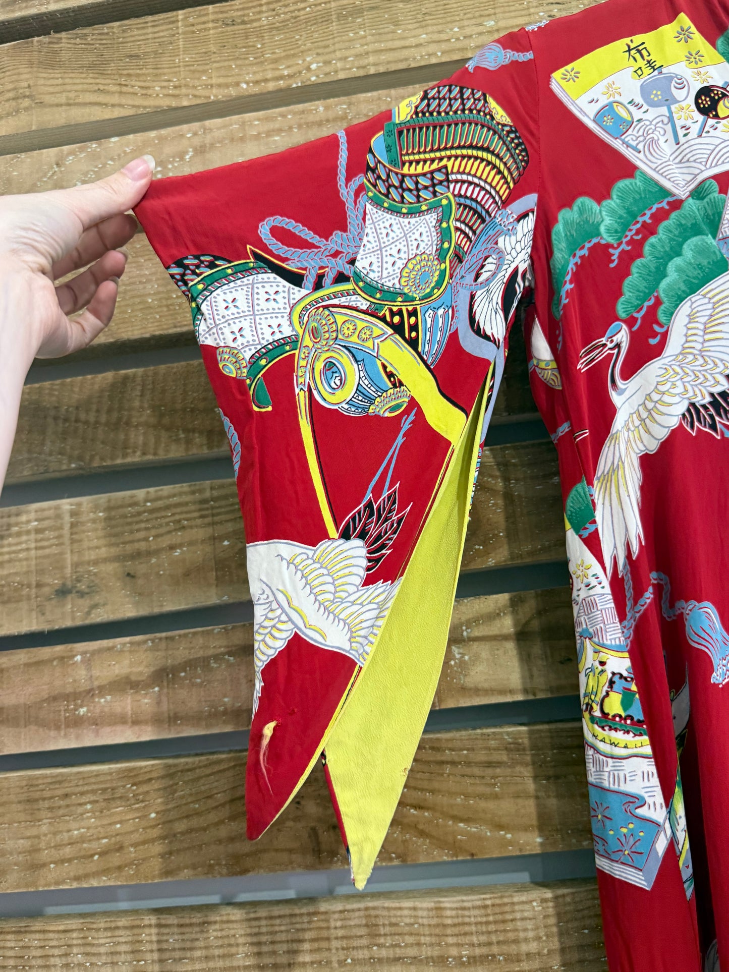 Vintage 40s/ 50s oriental pake muu Hawaiian dress. Rockabilly/ pin up. Size 8-10